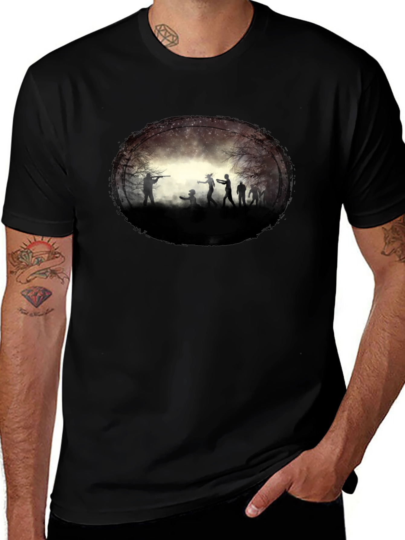 Variant 24 of Zombie Attack Graphic T-Shirt