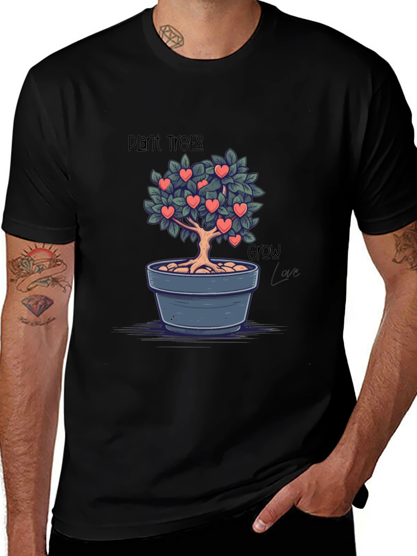 Variant 13 of Plant Trees Grow Love Graphic T-Shirt