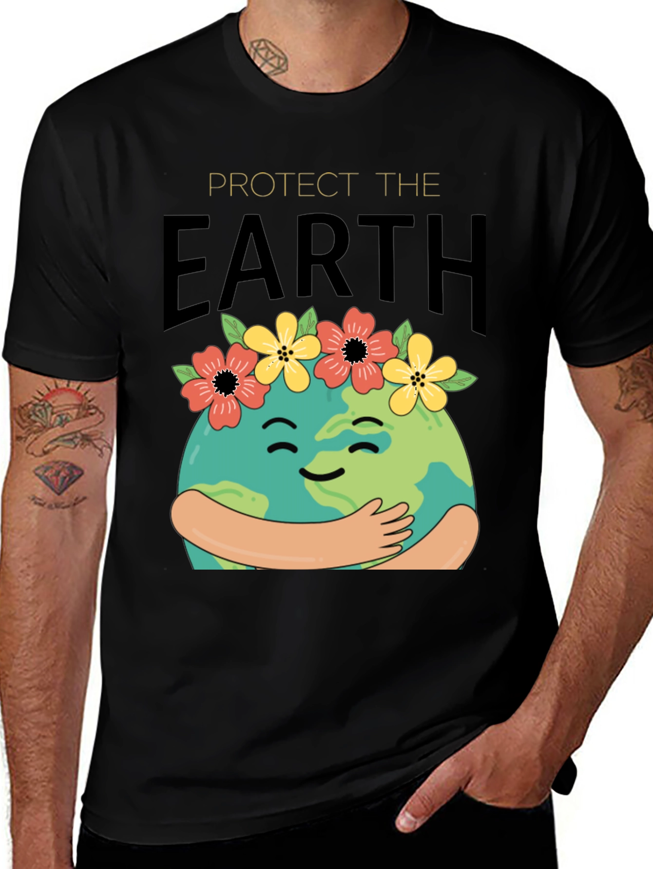 Variant 24 of Protect The Earth T-Shirt - Hugging Globe