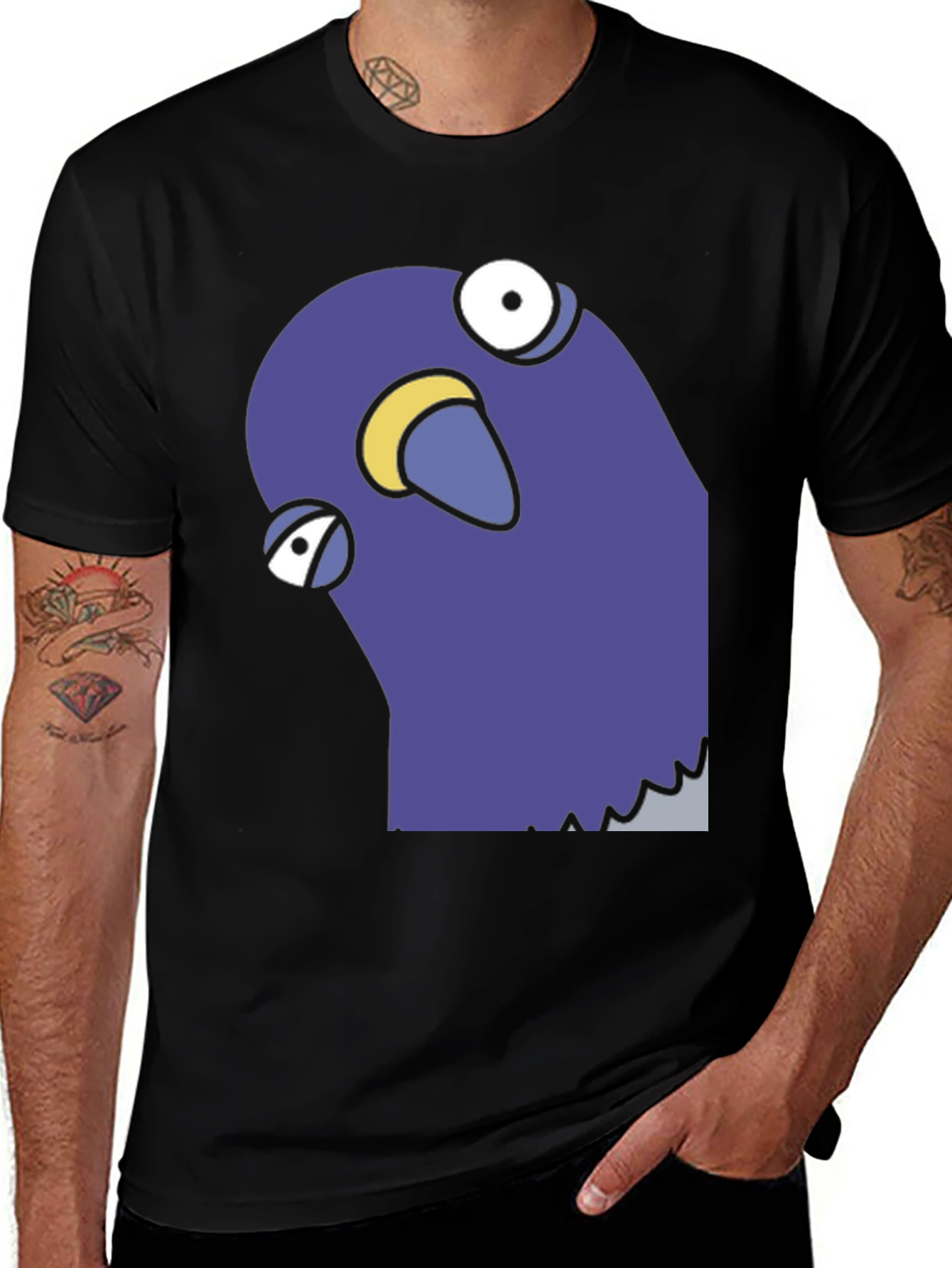 Variant 7 of Funny Pigeon Graphic T-Shirt - Quirky Bird Tee