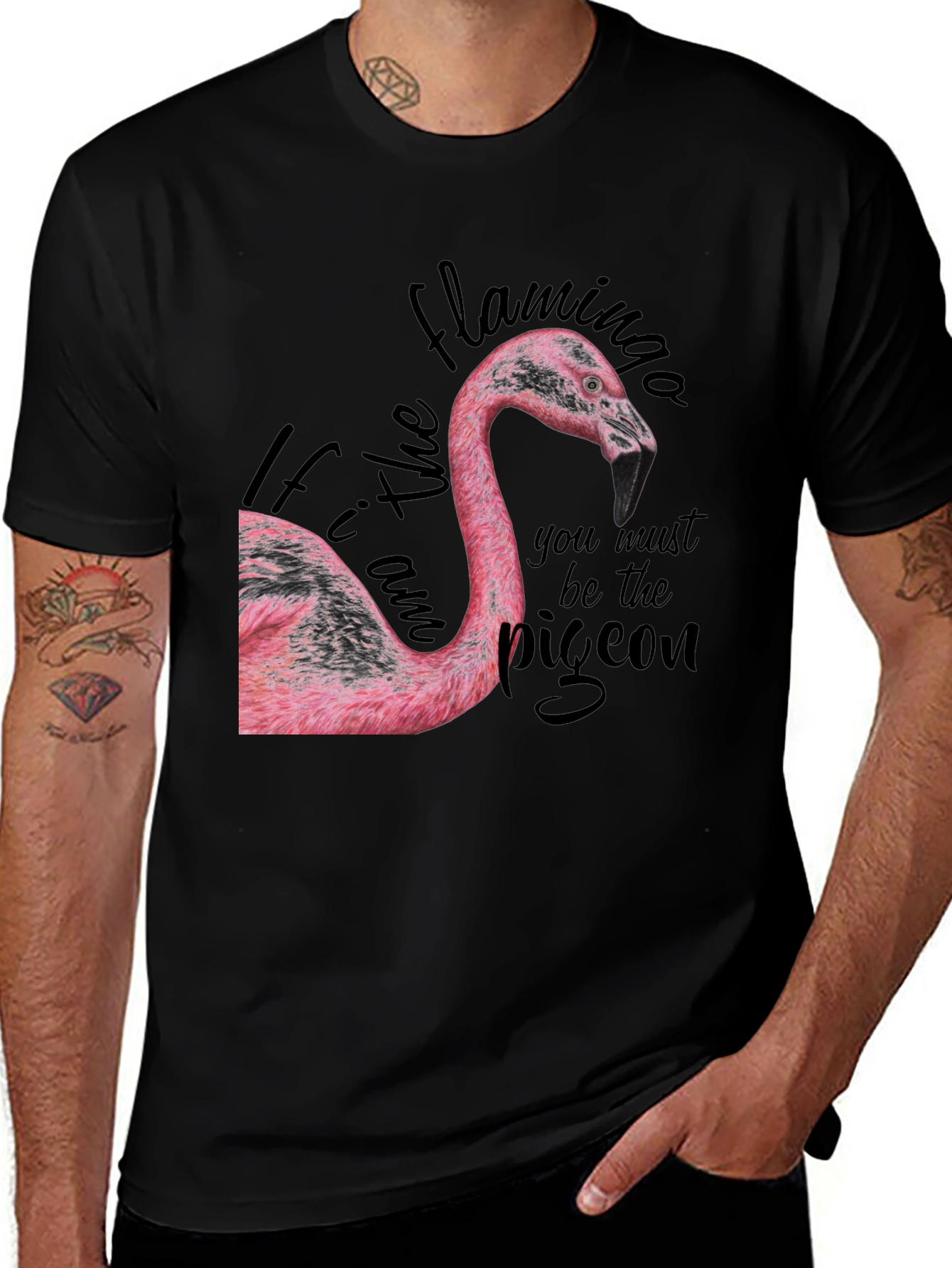 Variant 16 of Flamingo Graphic Tee - Be The Flamingo