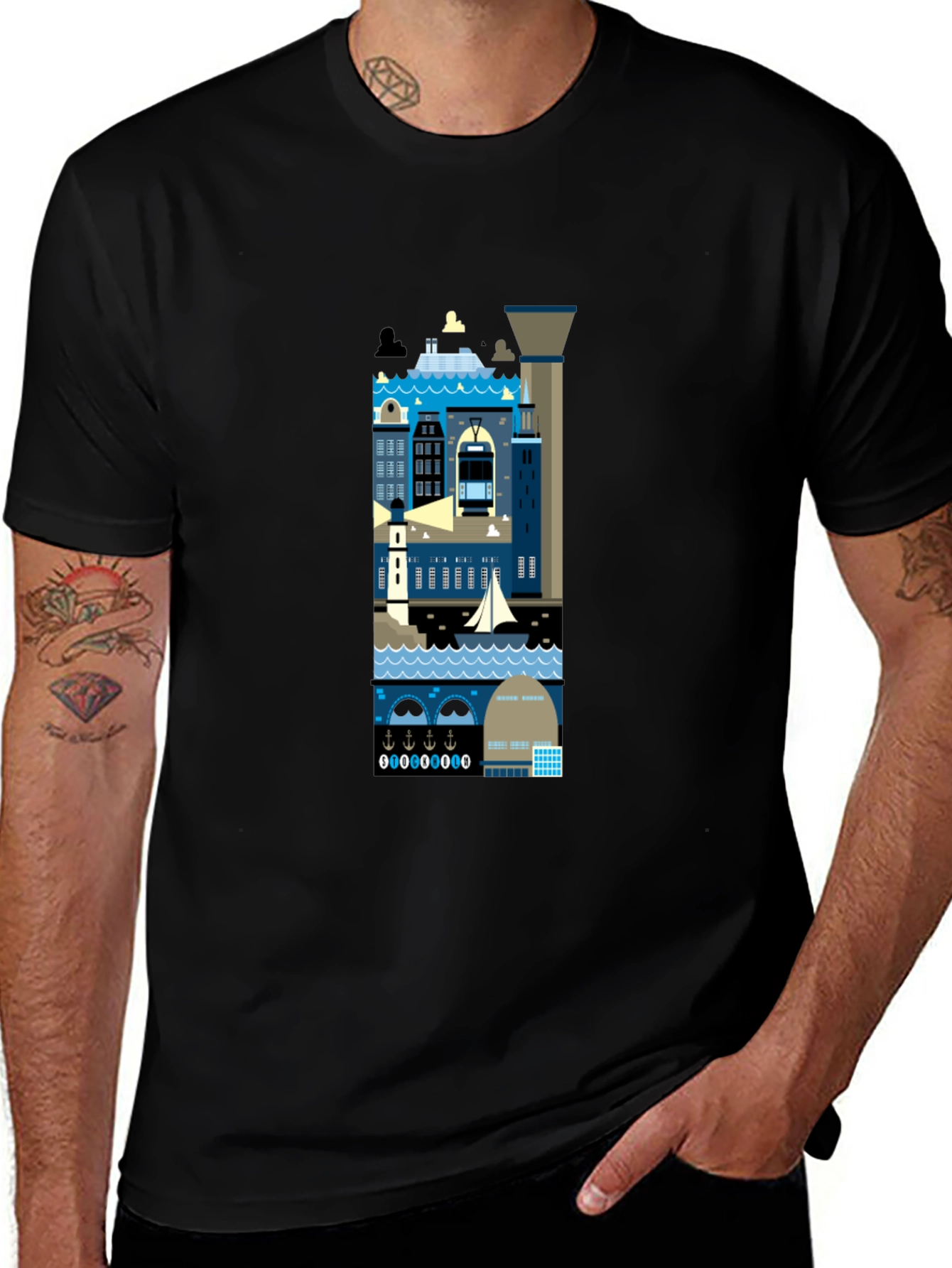 Variant 29 of Urban Landscape Graphic Tee - Modern Cityscape Shirt