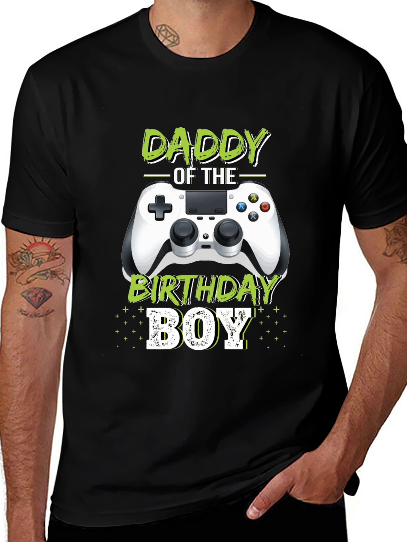 Variant 3 of Daddy of the Birthday Boy Gamer T-Shirt