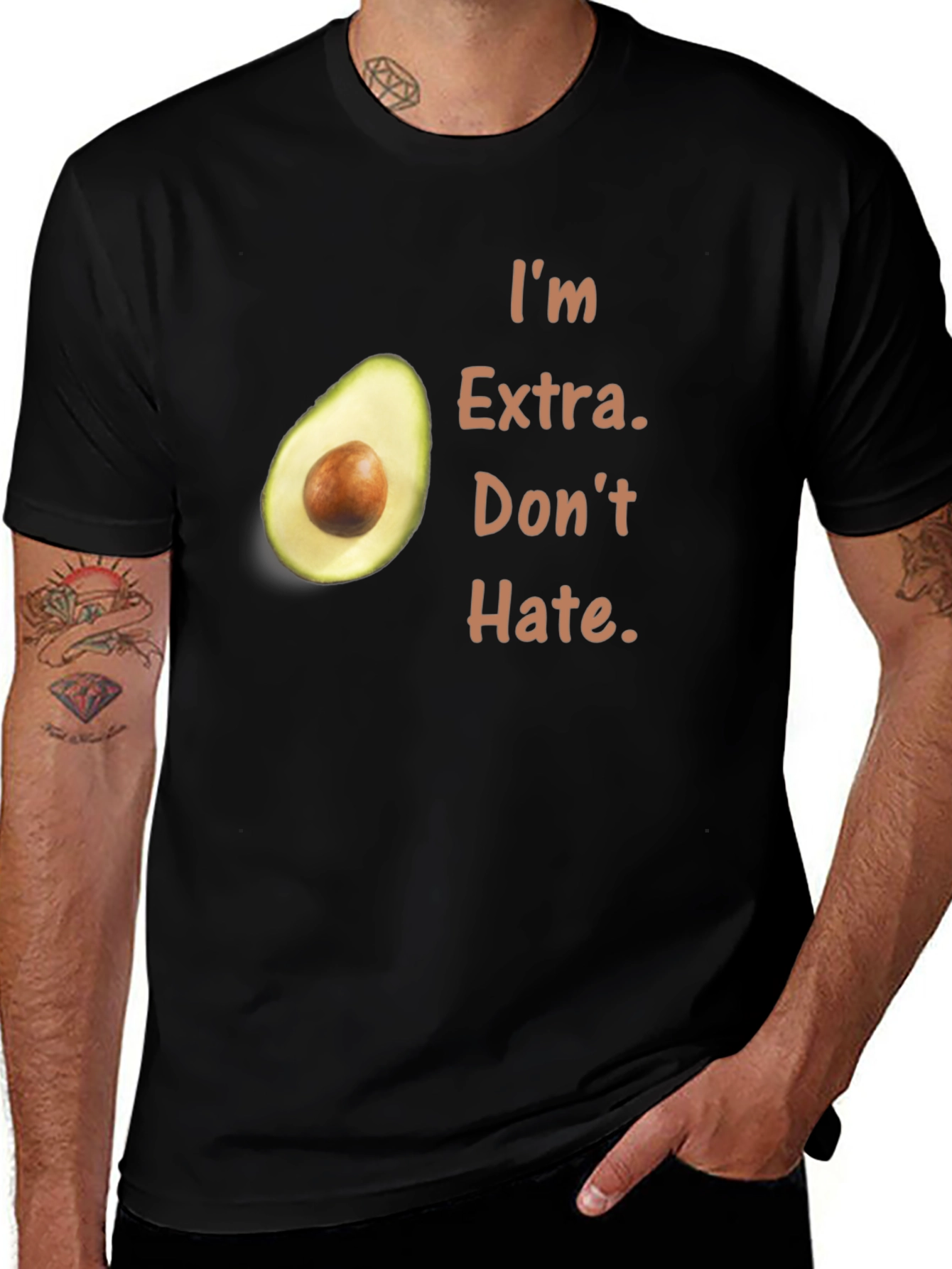 Variant 23 of I'm Extra Avocado Graphic Tee