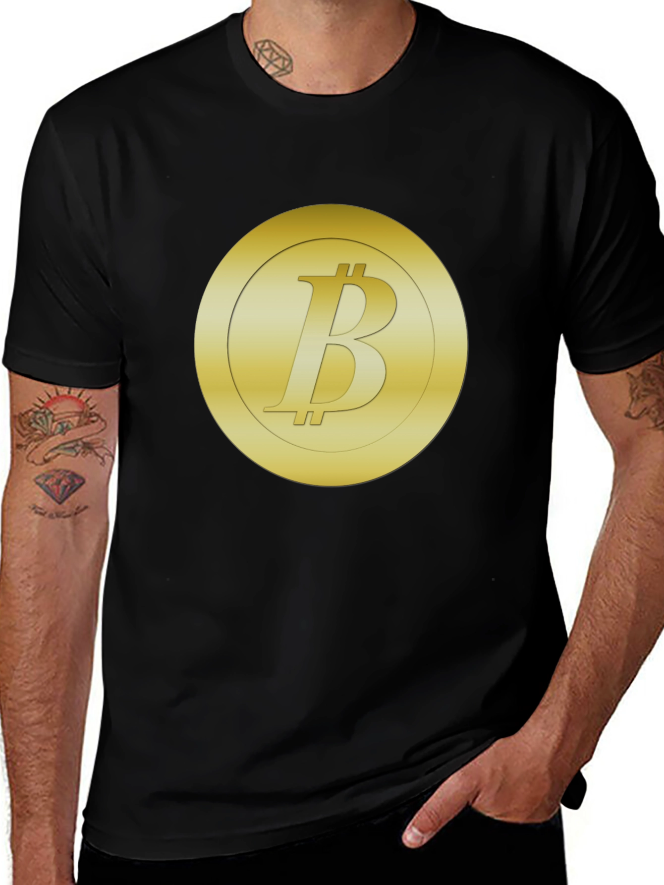 Bitcoin Emblem Tee - Crypto Currency T-Shirt