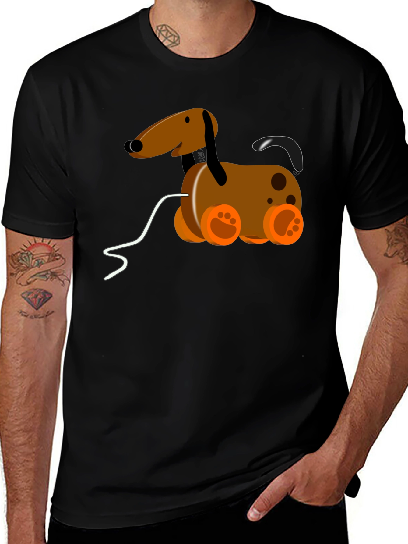 Variant 11 of Pull Toy Dog Graphic Tee