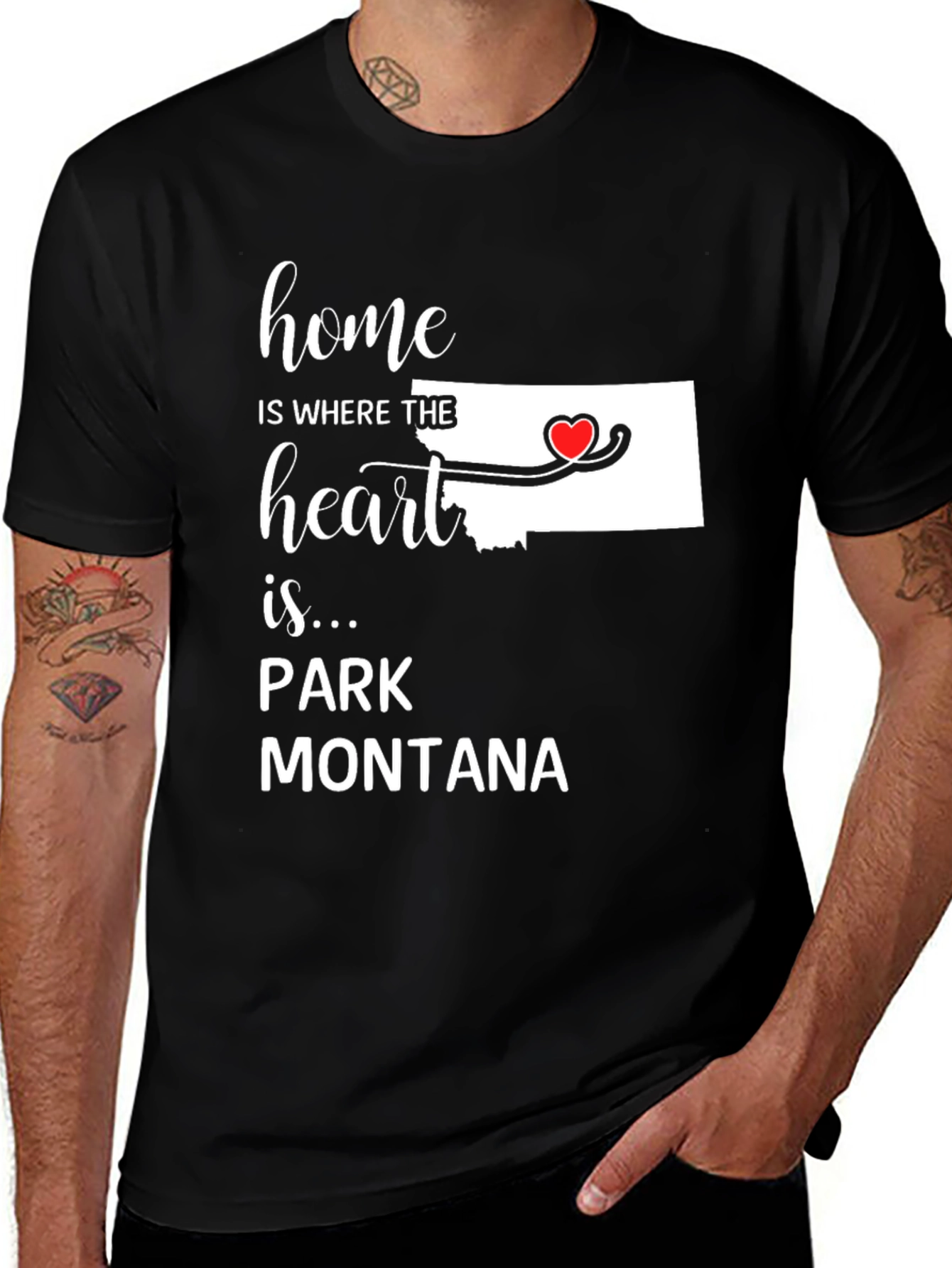 Home is Where the Heart is Montana T-Shirt