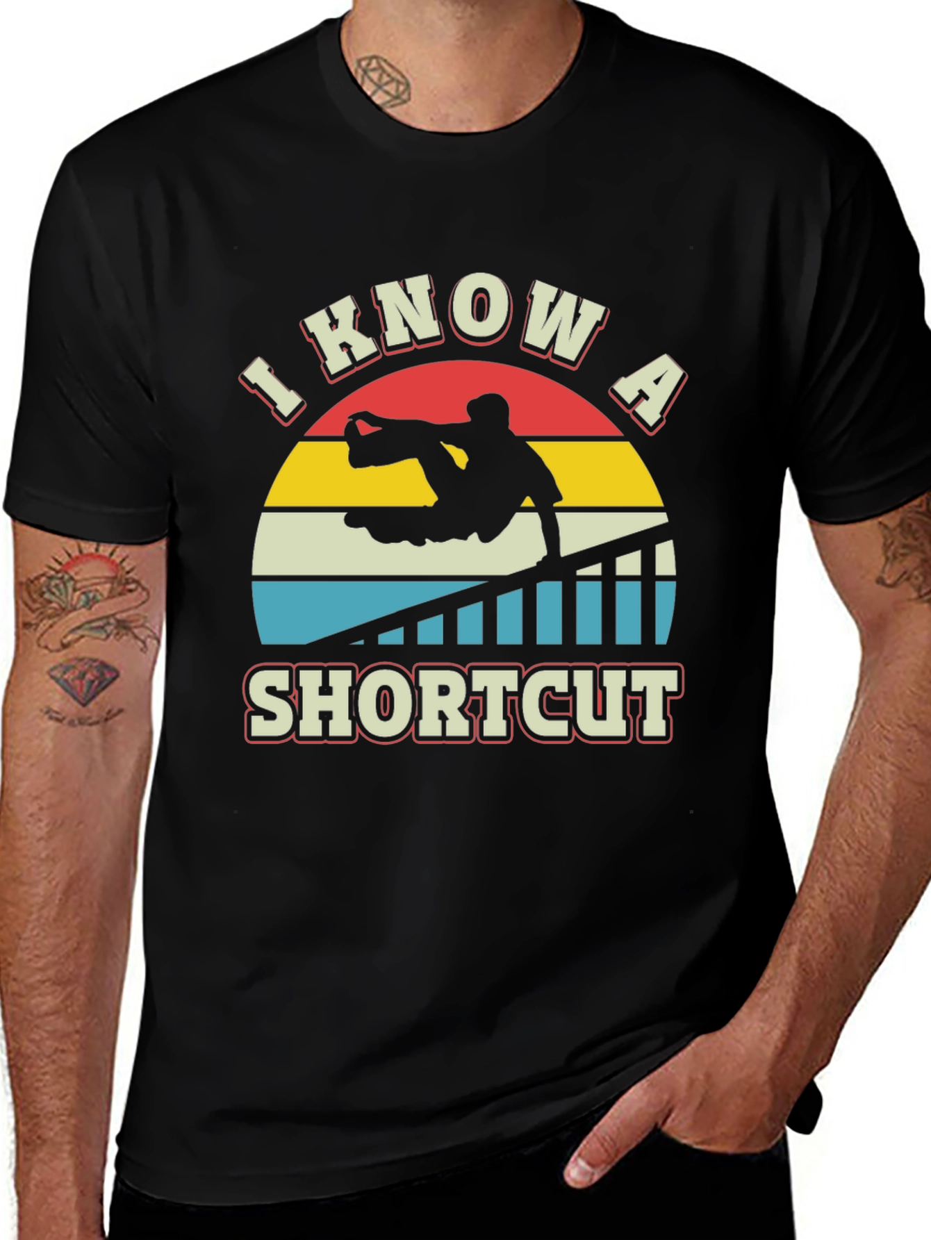 Variant 19 of I Know A Shortcut Parkour T-Shirt