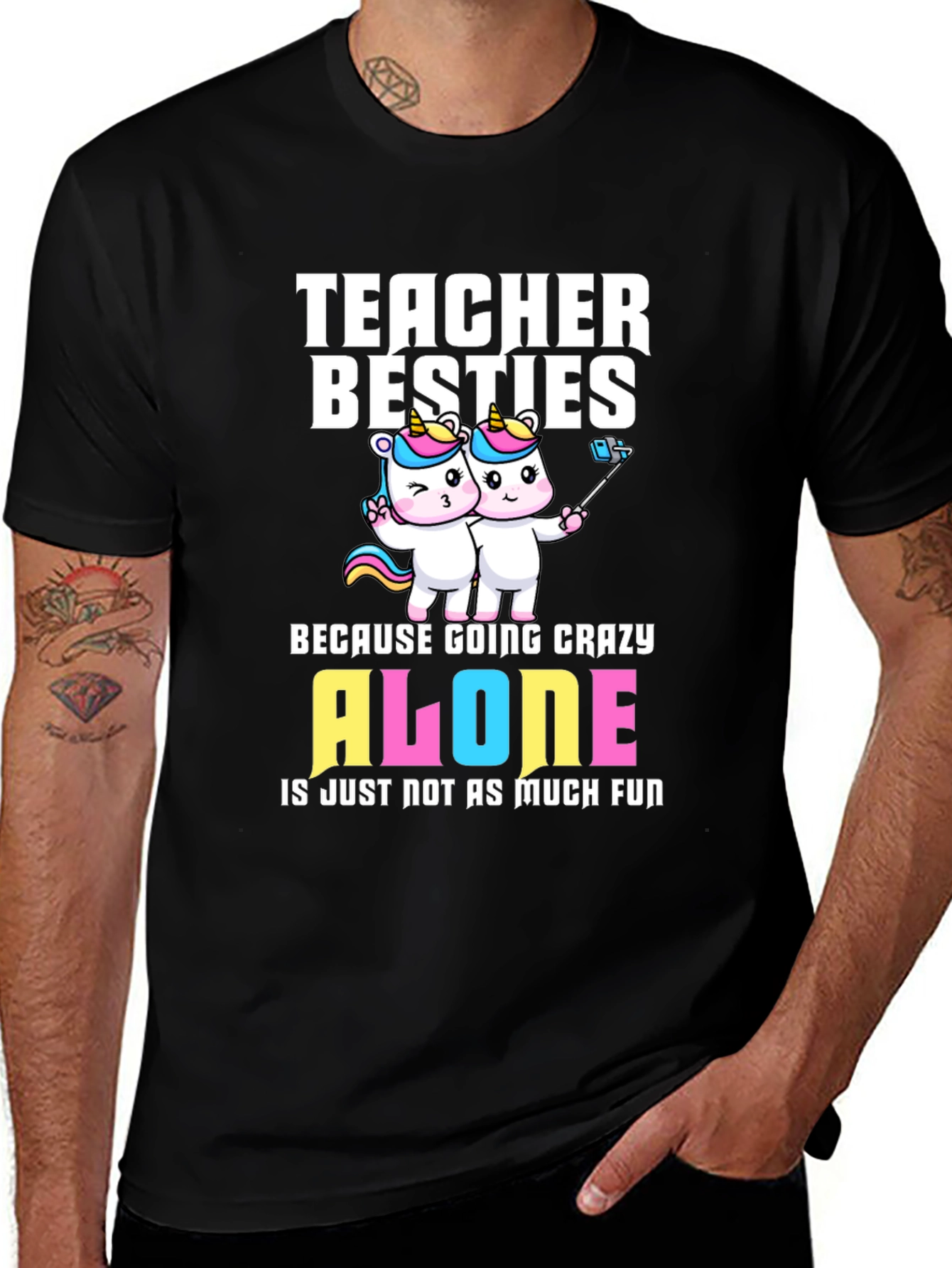 Variant 21 of Teacher Besties Unicorn T-Shirt