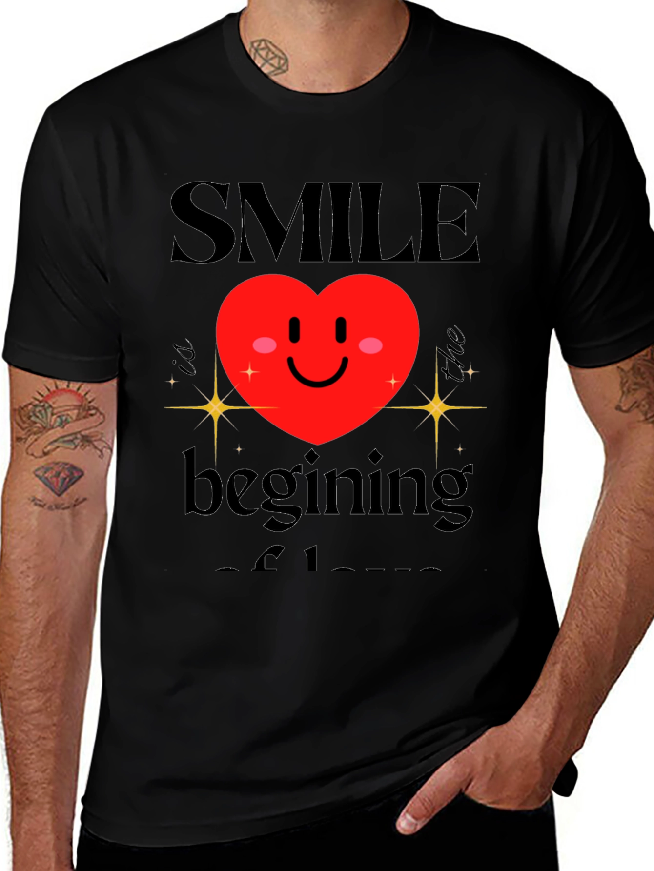 Smile Heart Graphic Tee