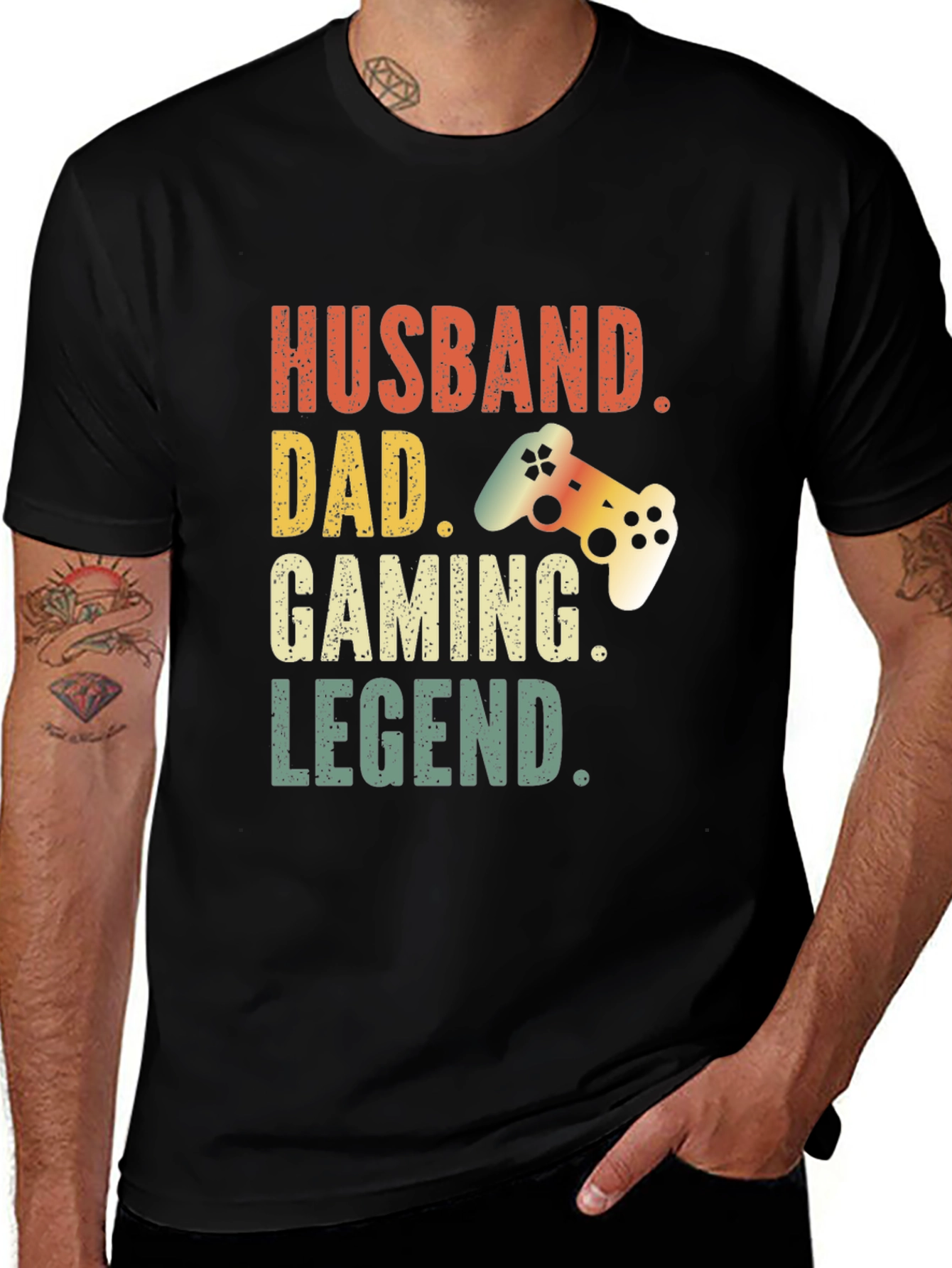 Variant 19 of Husband Dad Gaming Legend T-Shirt