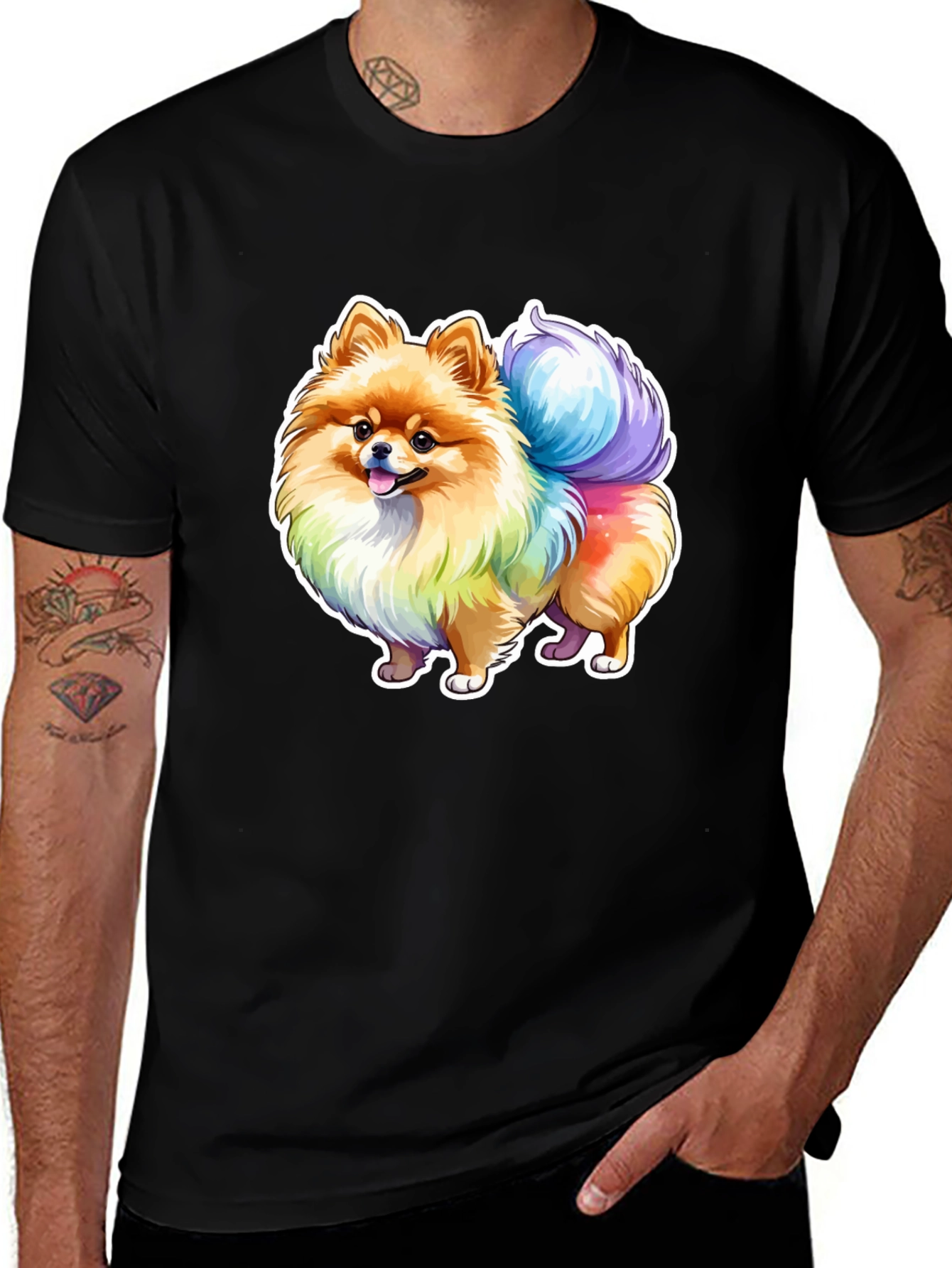 Rainbow Pomeranian T-Shirt