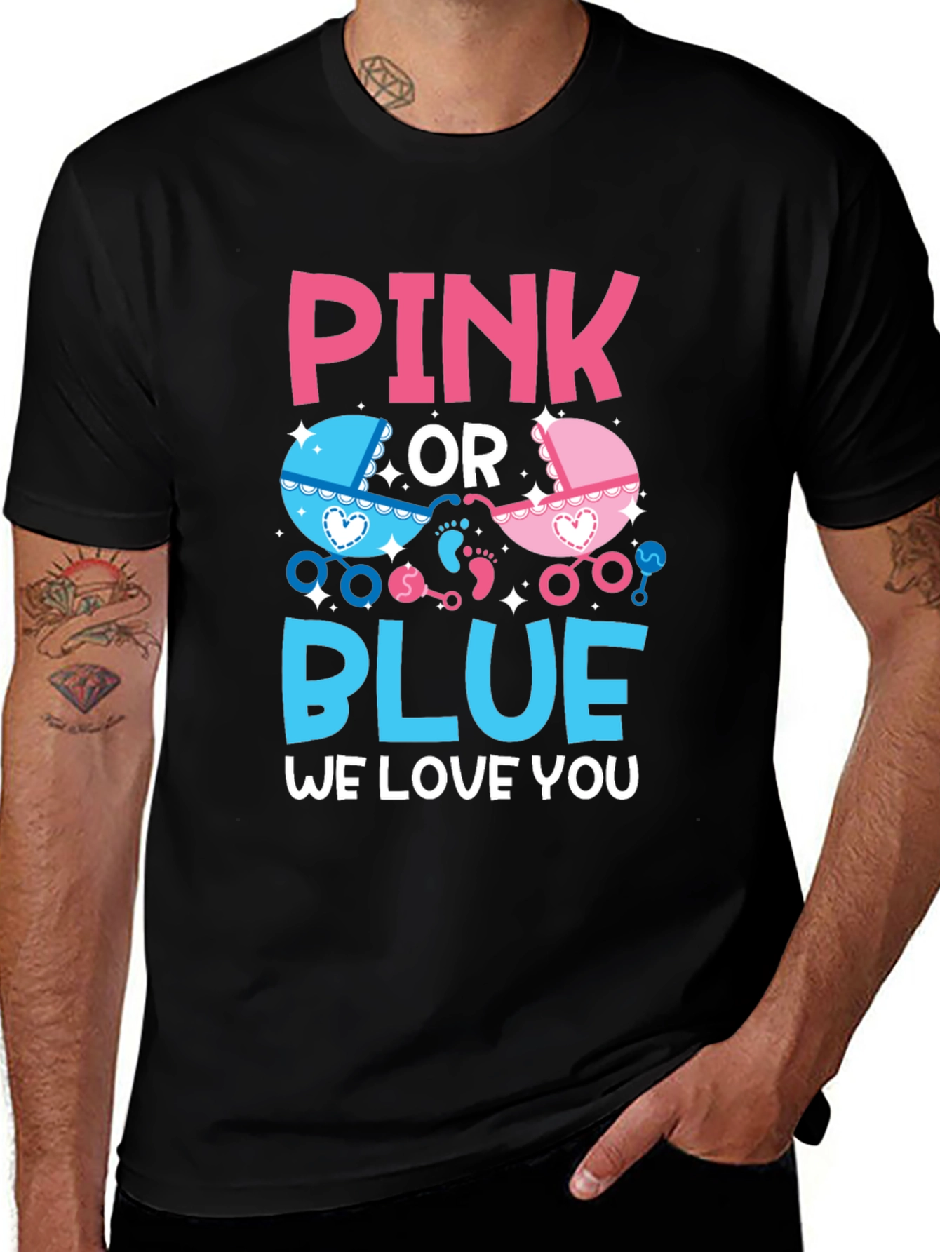 Pink or Blue Gender Reveal T-Shirt