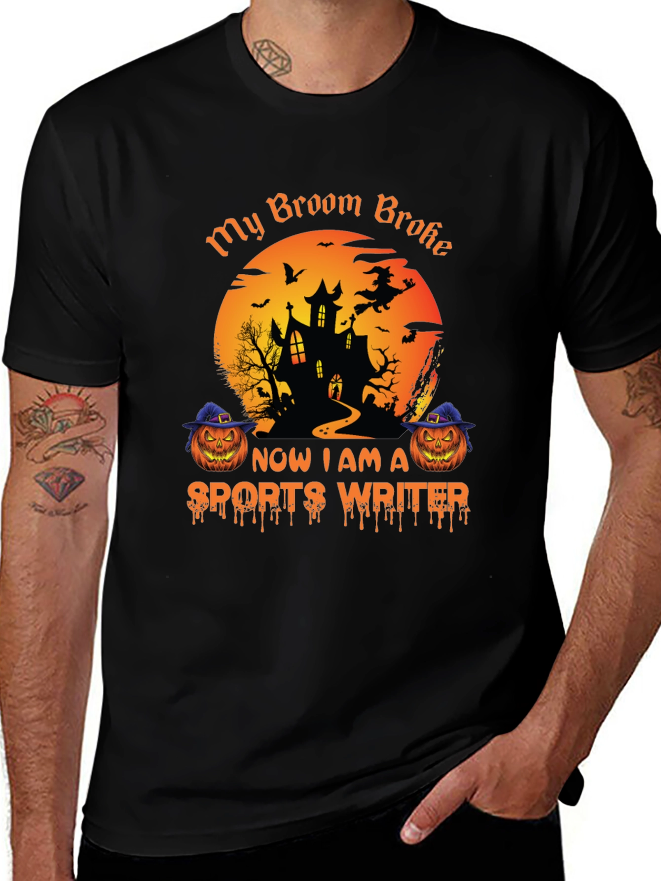 Halloween Sports Writer T-Shirt