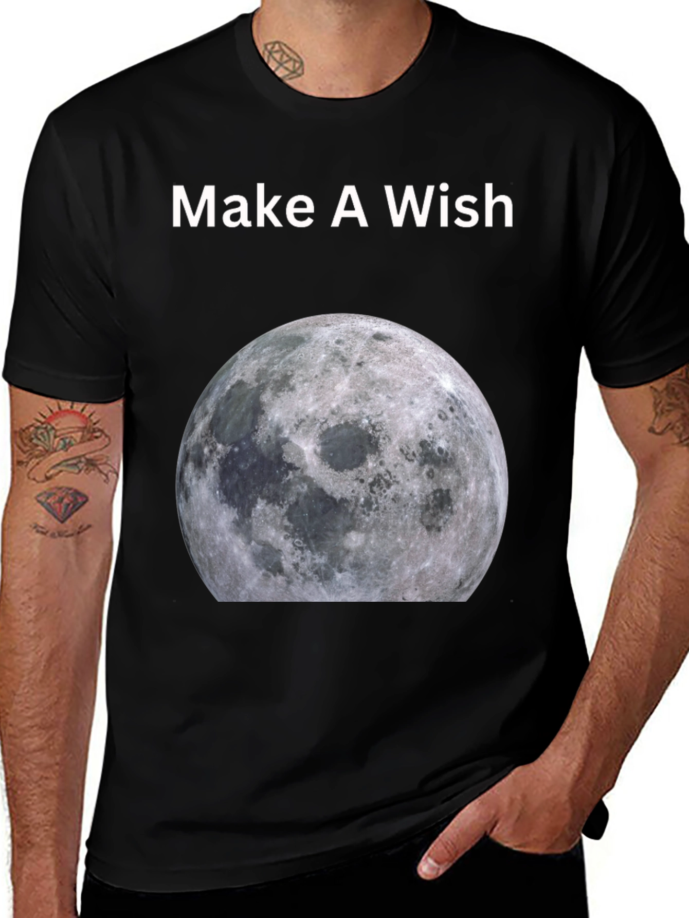 Variant 17 of Make A Wish Moon T-Shirt