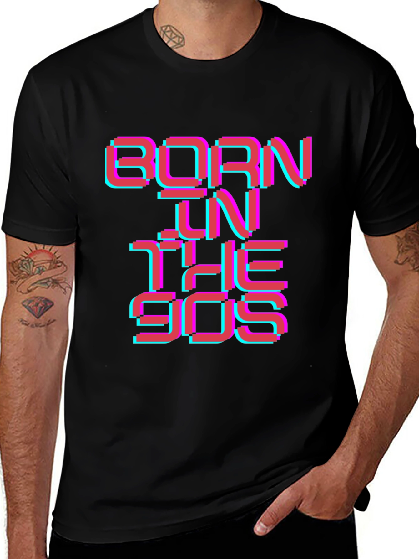 Born in the 90s T-Shirt Retro Pixel Design