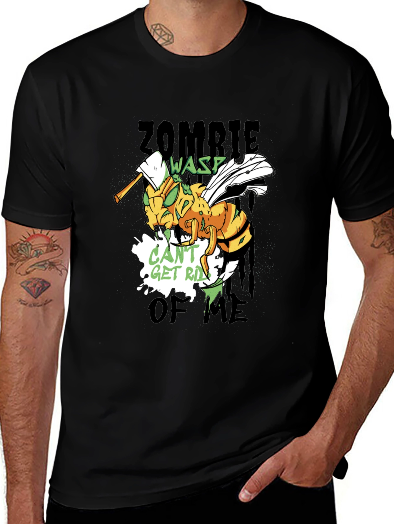 Variant 7 of Zombie Wasp Graphic T-Shirt