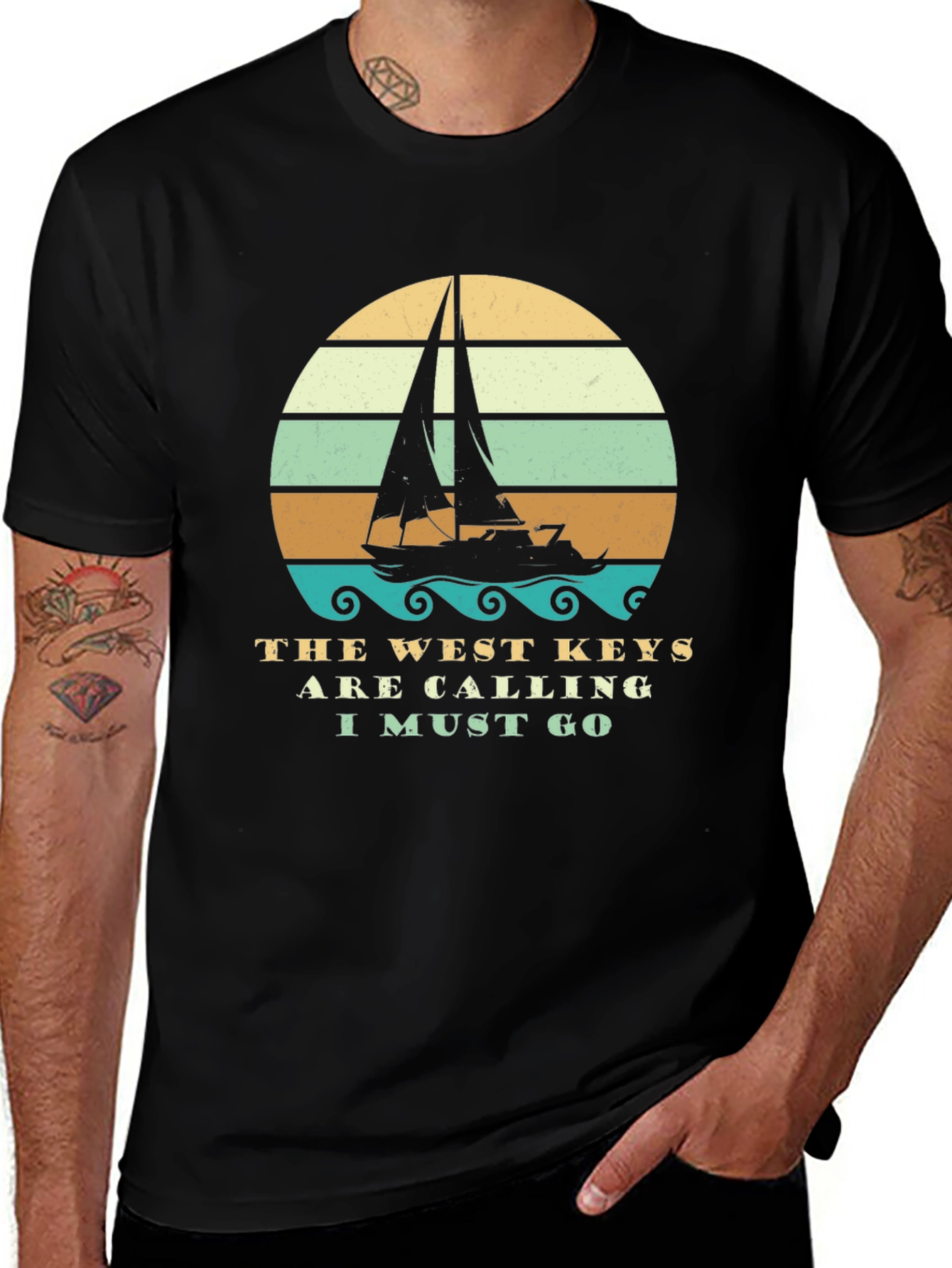 West Keys Sailing Tee - Coastal Adventure Shirt
