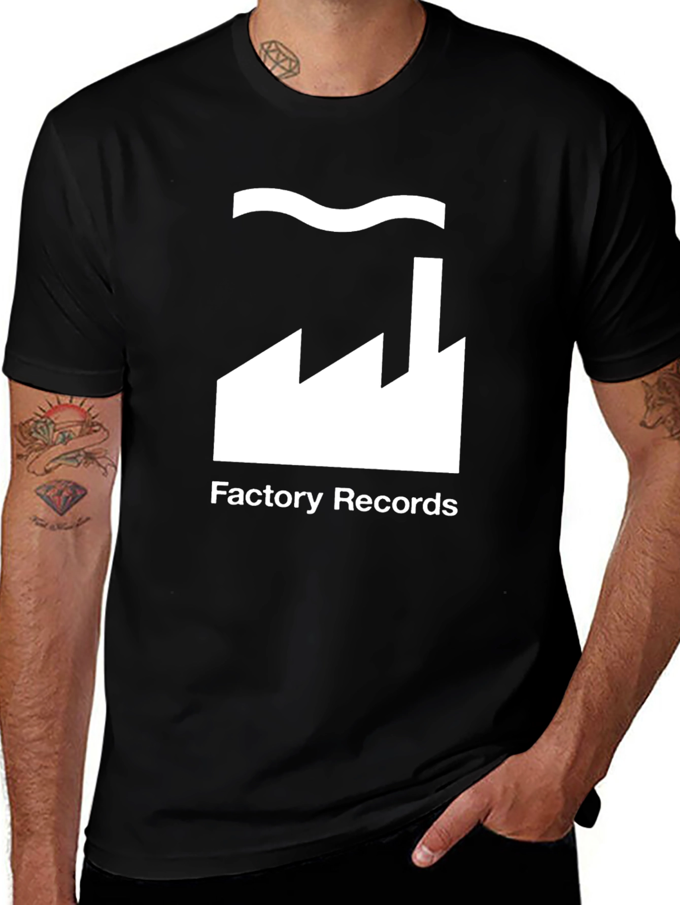Factory Records Black Graphic T-Shirt