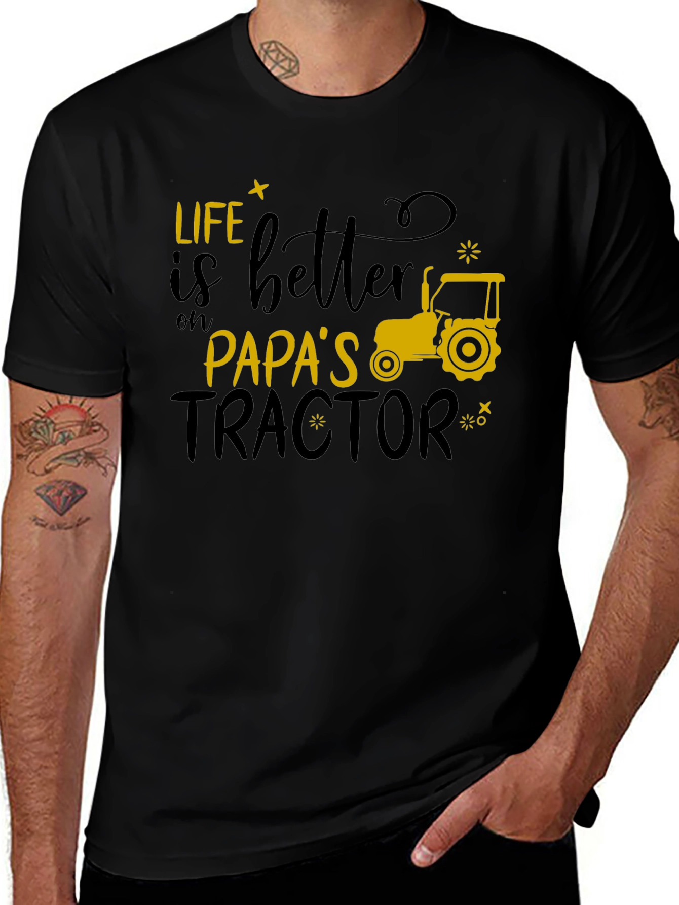 Variant 23 of Life Is Better On Papa's Tractor T-Shirt