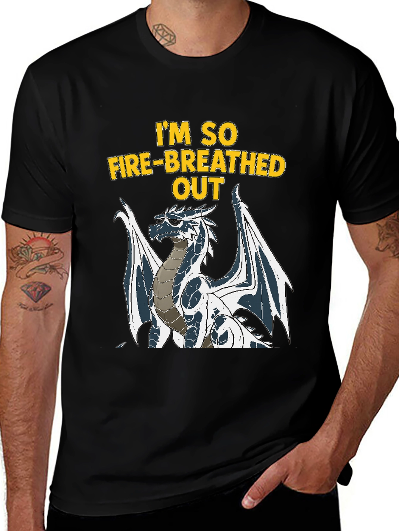 Variant 21 of I'm So Fire-Breathed Out Dragon Graphic T-Shirt