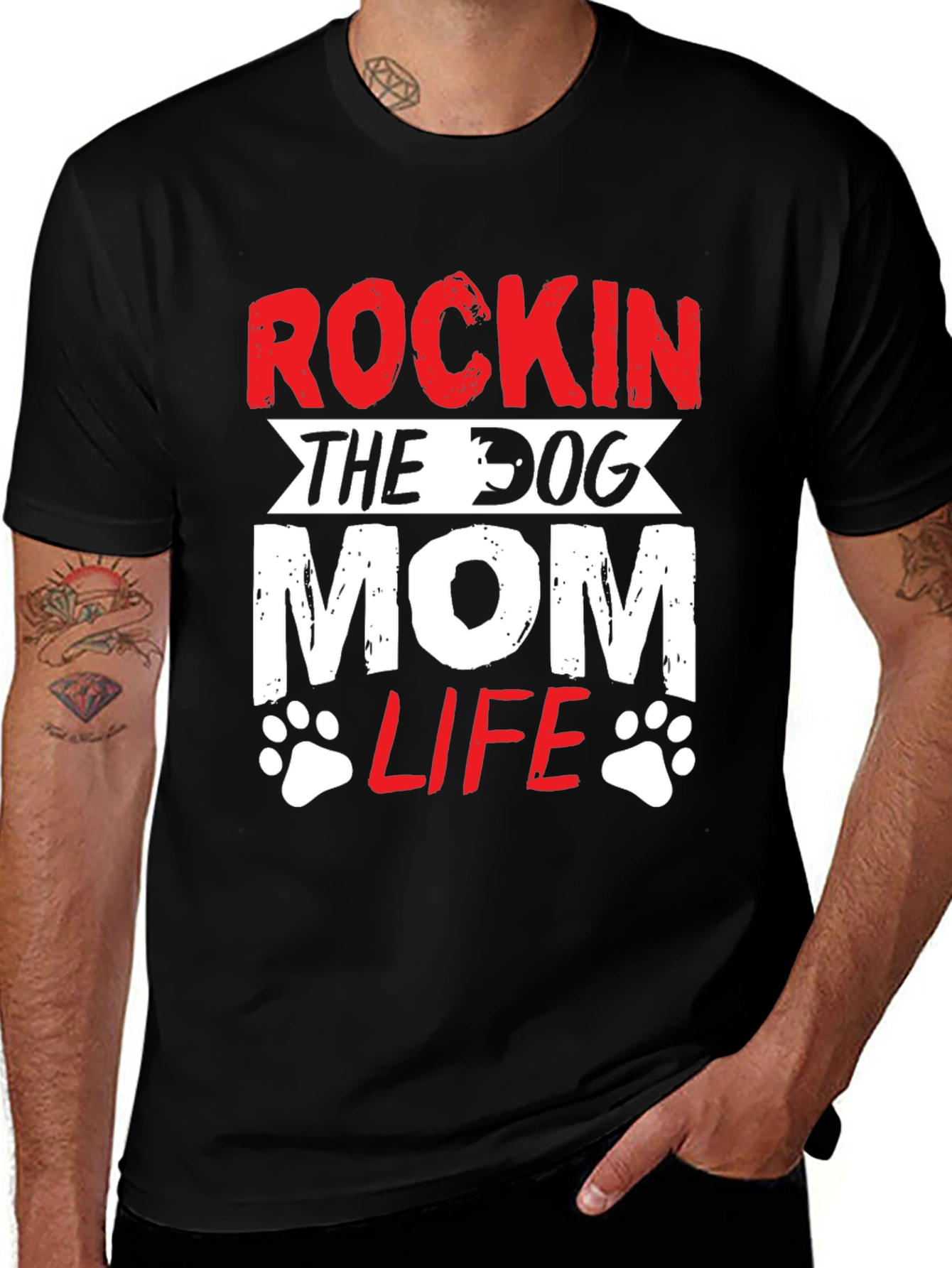 Variant 11 of Rockin' the Dog Mom Life Graphic Tee