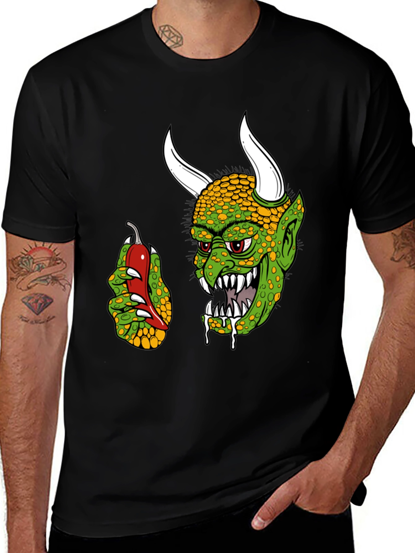 Variant 8 of Spicy Devil Graphic T-Shirt