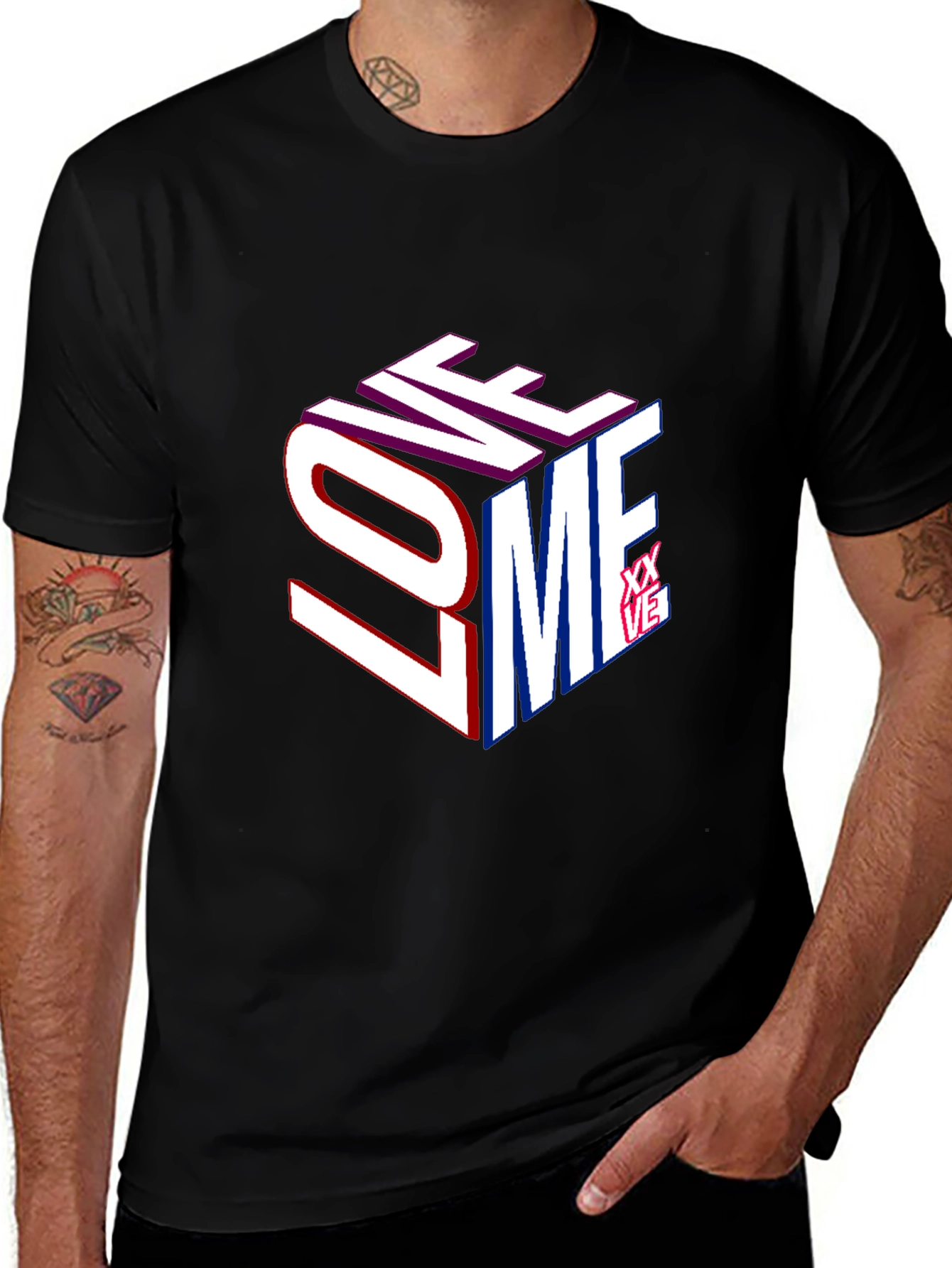Love Me Graphic Print T-Shirt