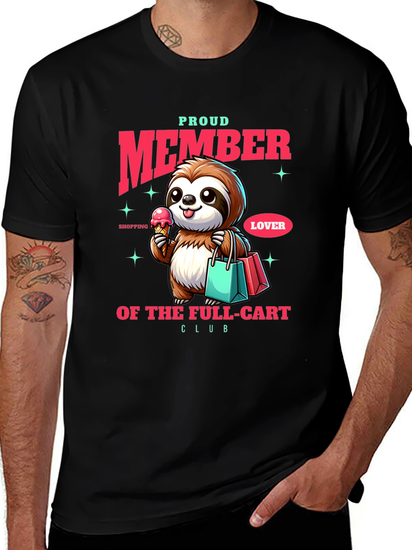 Variant 11 of Proud Member Sloth T-Shirt