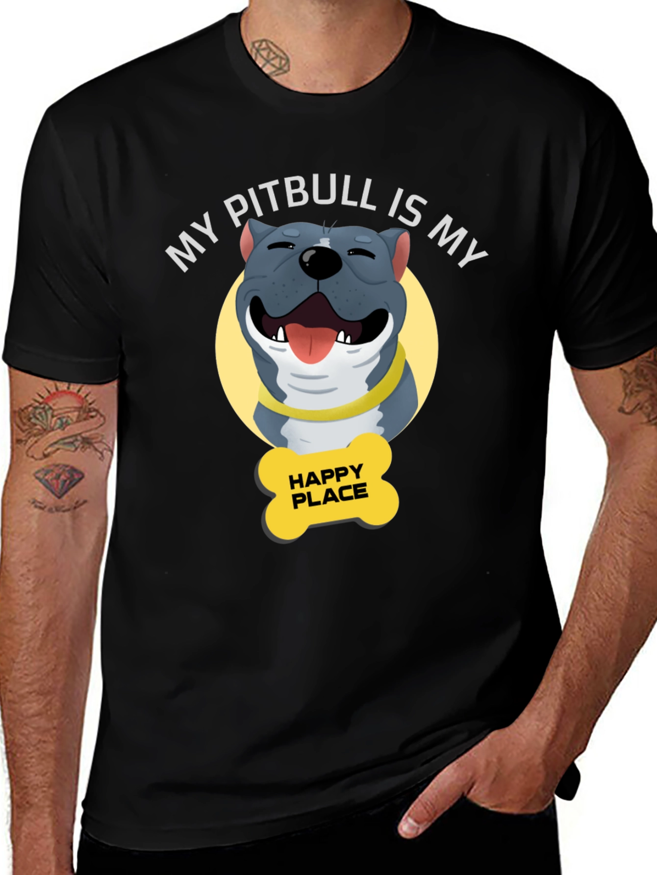 Variant 6 of My Pitbull is My Happy Place T-Shirt
