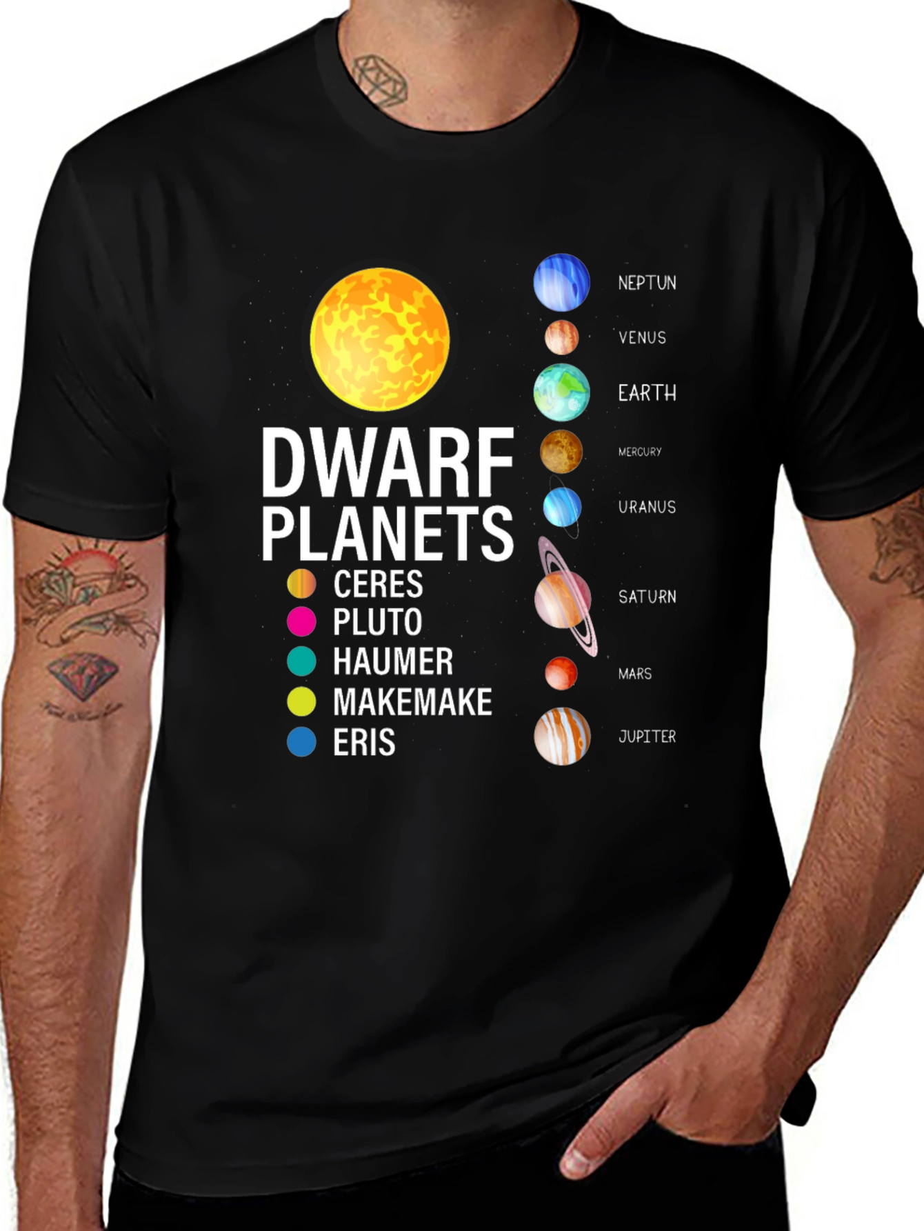 Planets T-Shirt: Dwarf Planets of the Solar System
