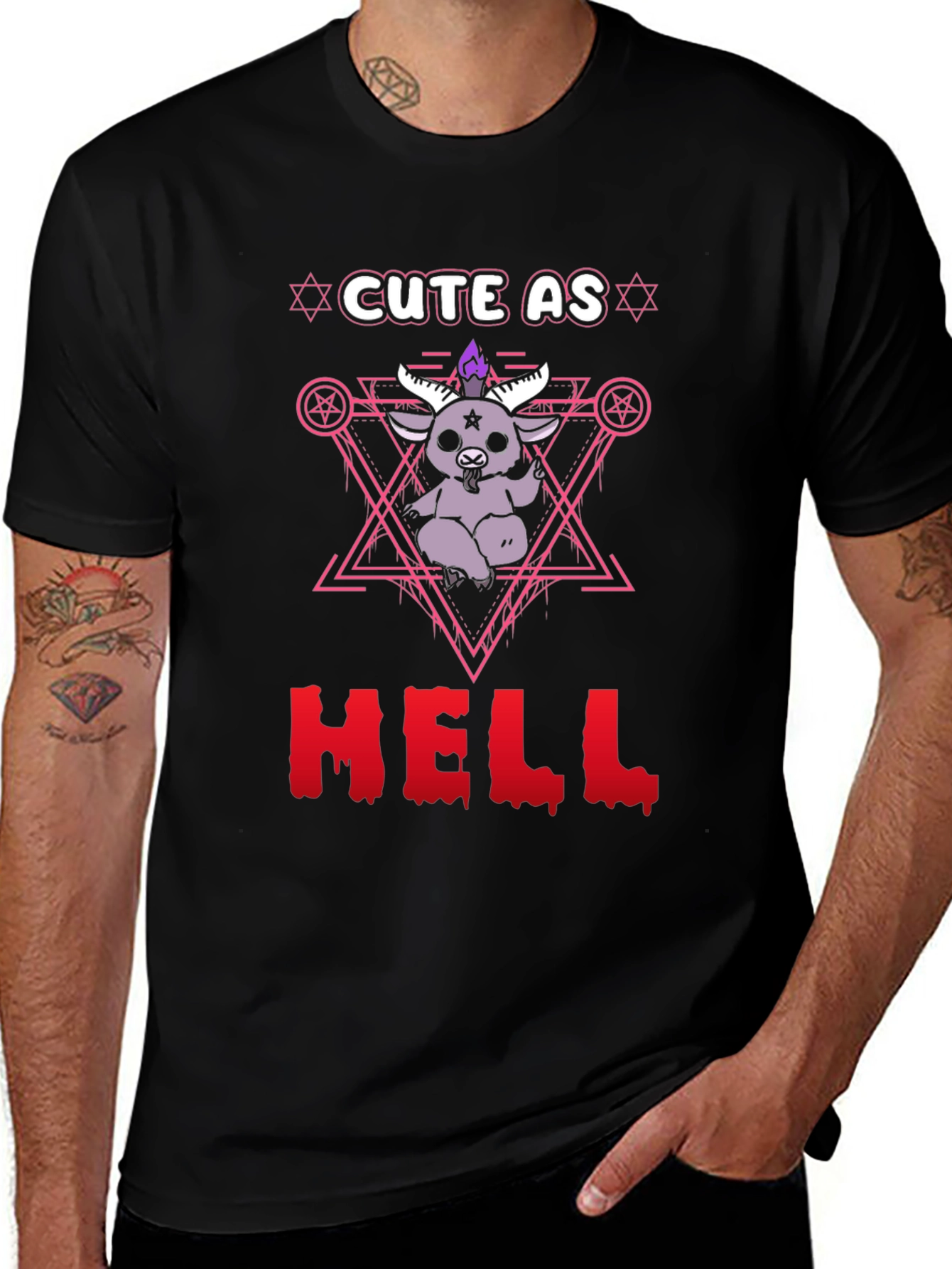 Variant 8 of Cute As Hell Graphic T-Shirt