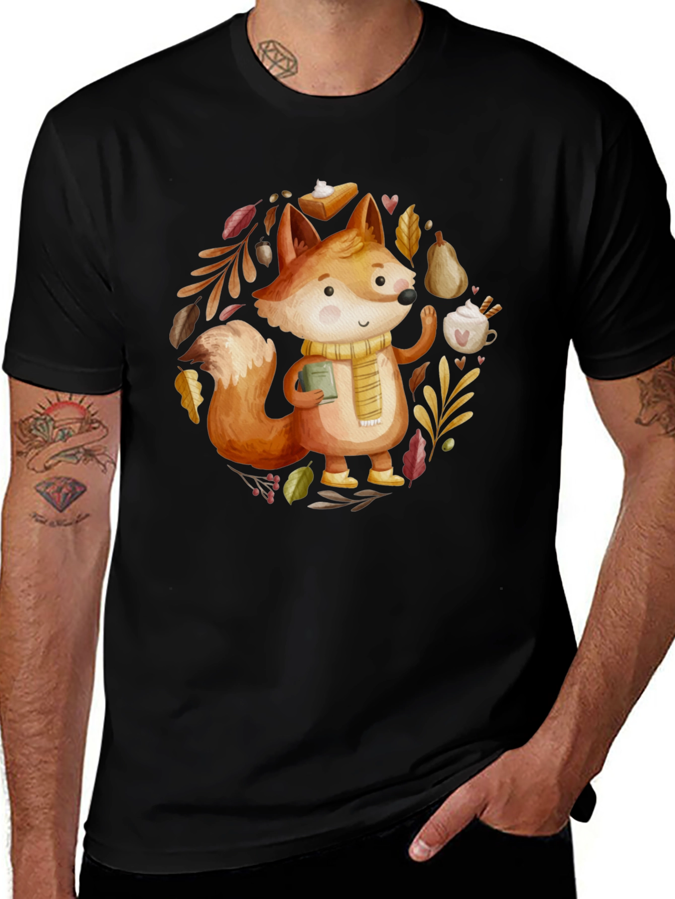 Variant 23 of Autumn Fox T-Shirt: Cozy Fall Vibes
