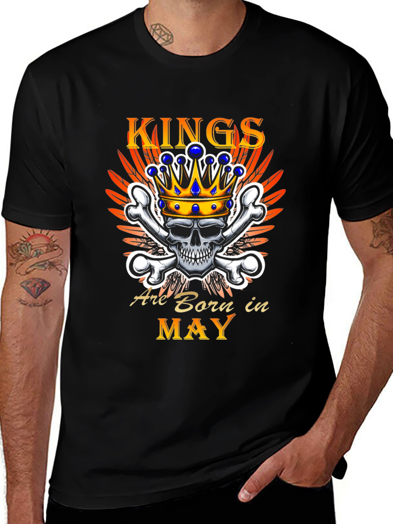 Variant 18 of Kings Born in May Graphic T-Shirt