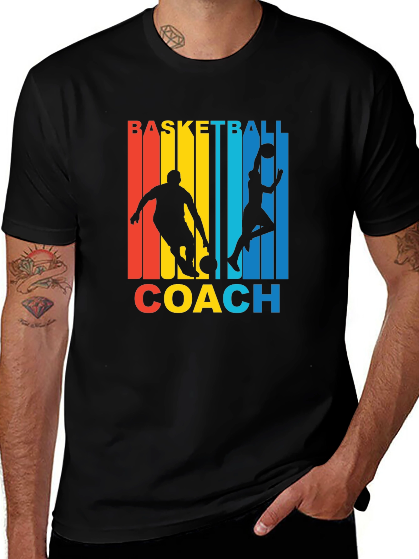Variant 30 of Basketball Coach Graphic Tee
