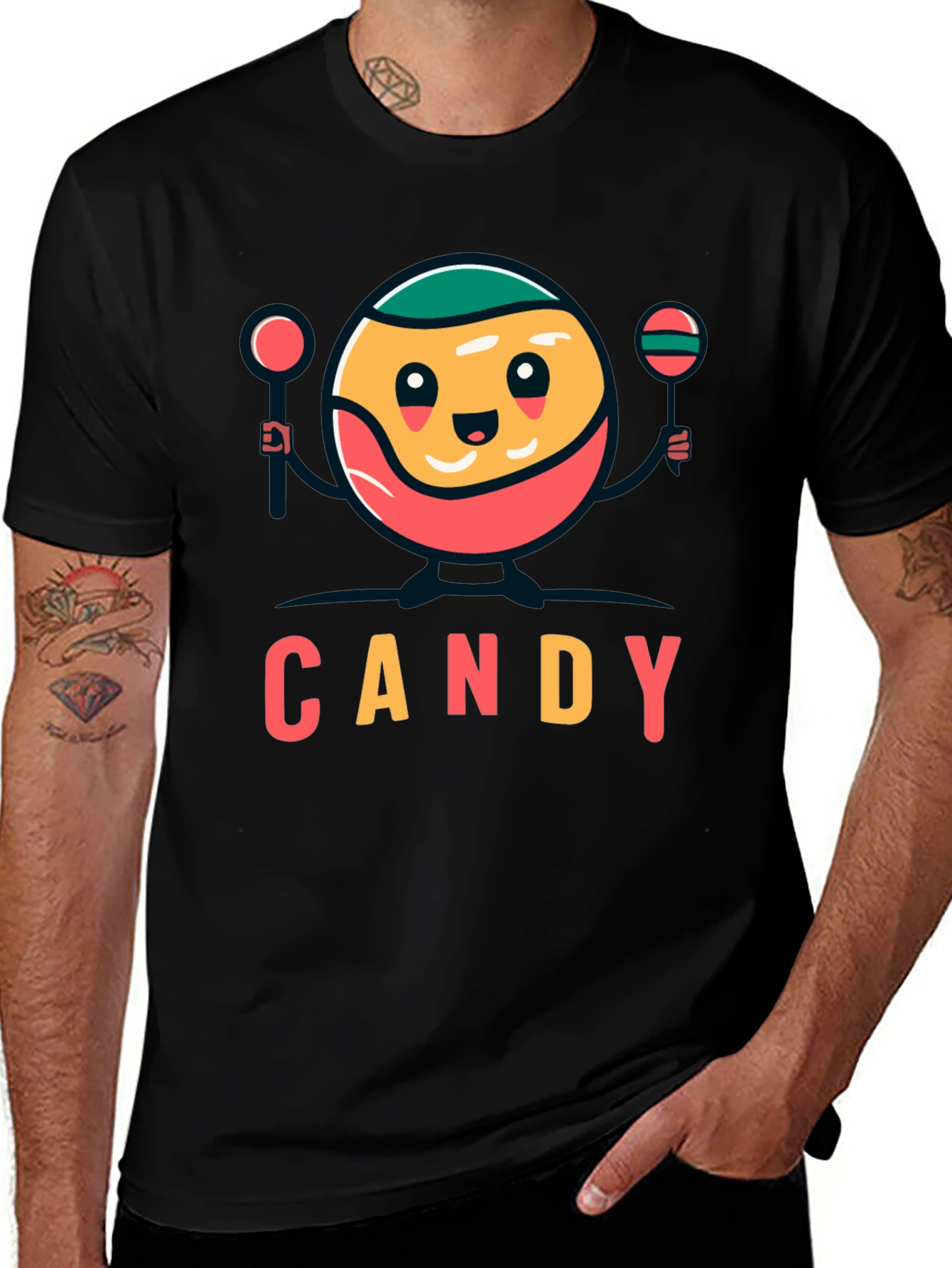 Variant 4 of Candy Cartoon Graphic Tee