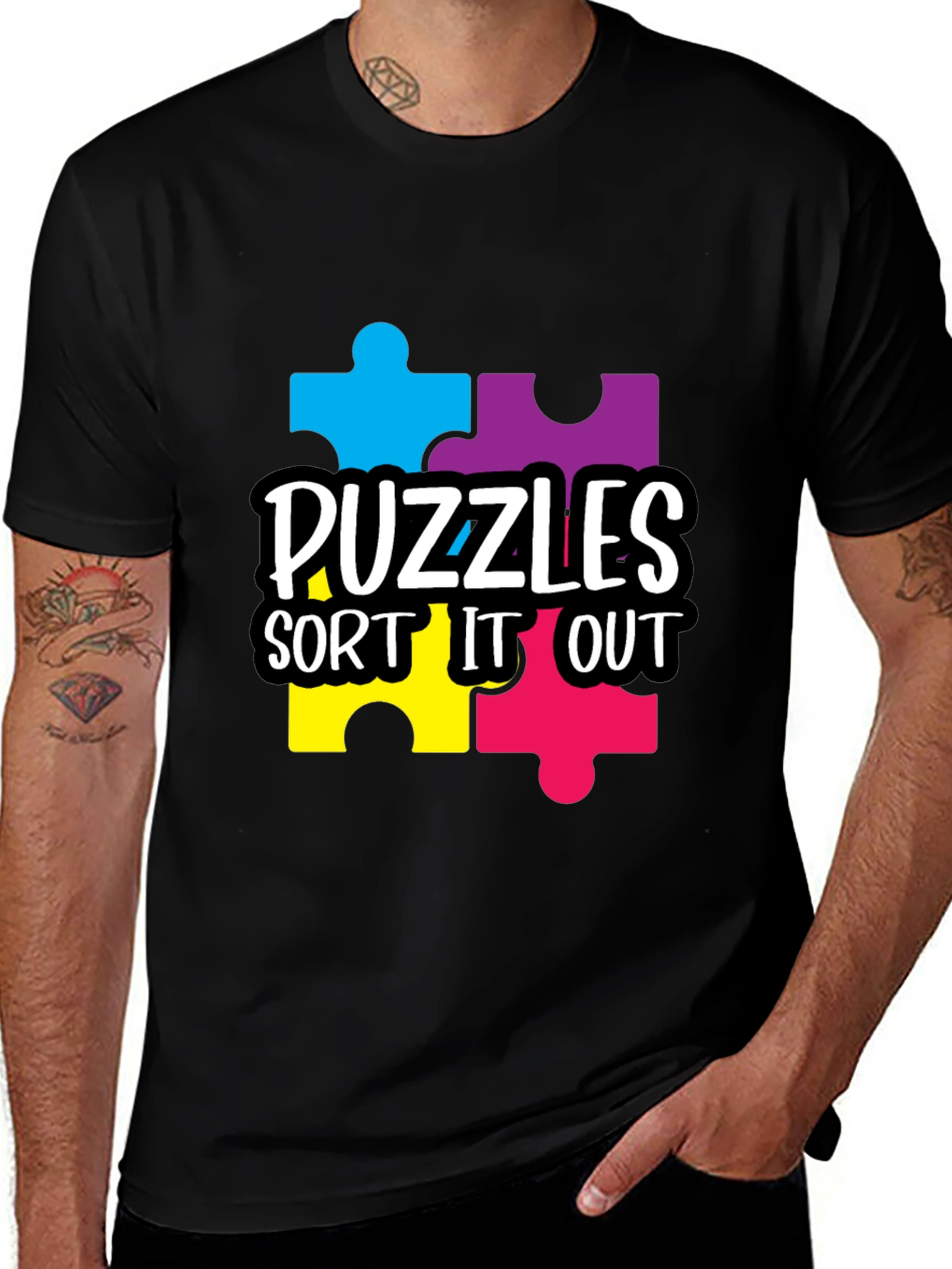 Variant 18 of Autism Awareness Puzzles T-Shirt