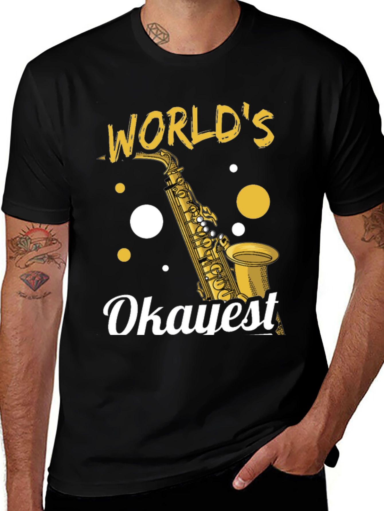 Variant 13 of World's Okayest Saxophone Player T-Shirt