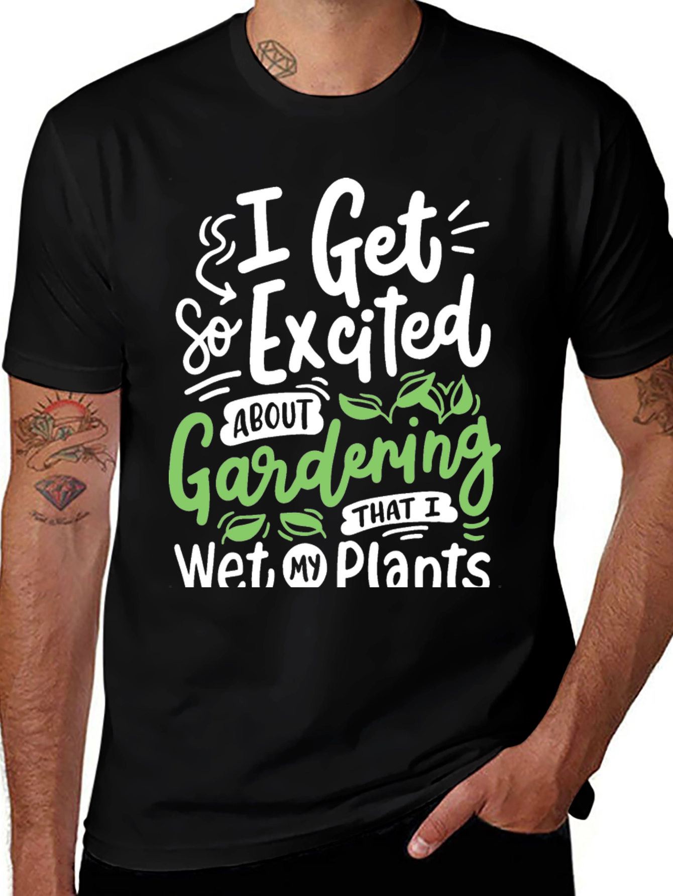 Variant 9 of Gardening Humor T-Shirt - I Wet My Plants