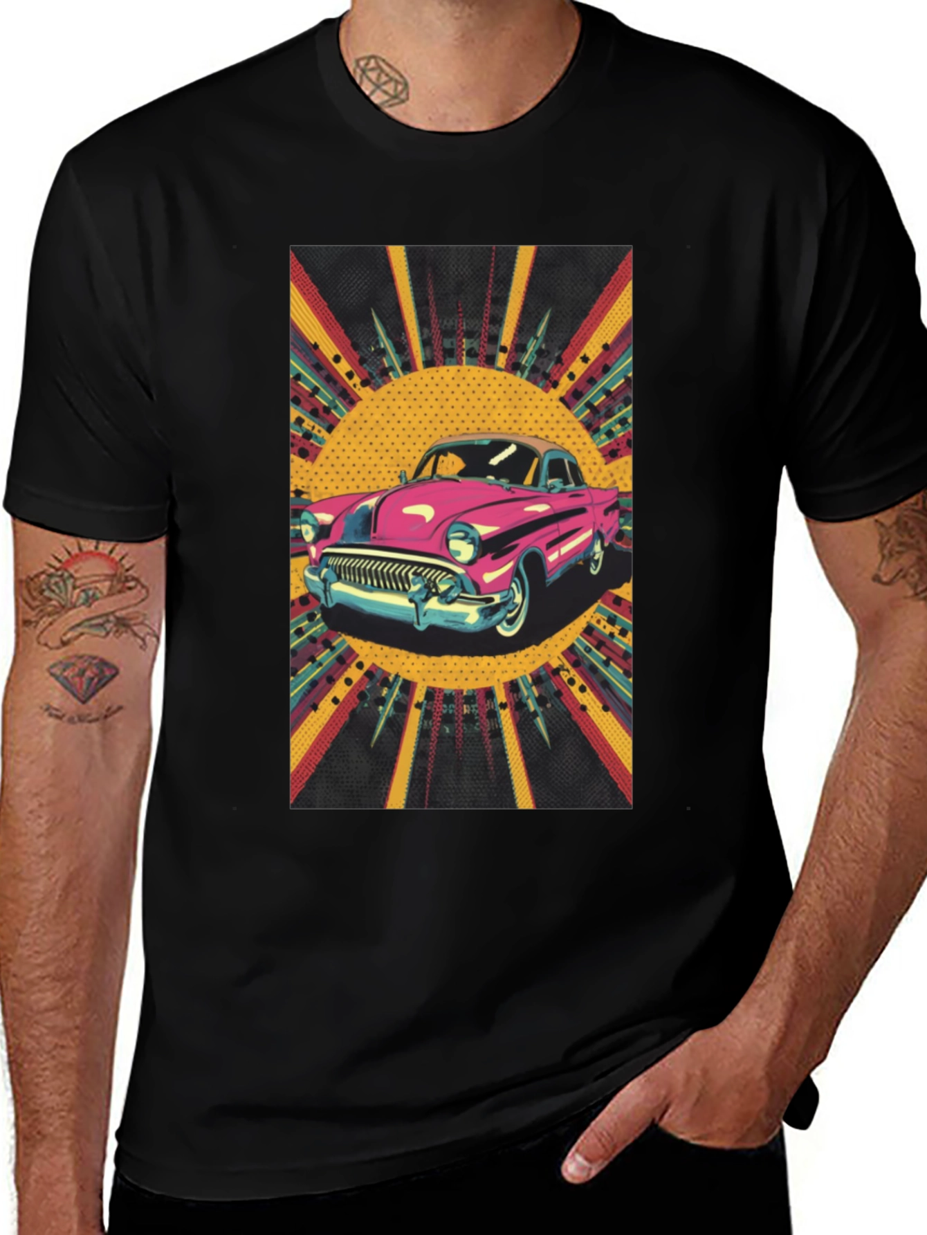Variant 10 of Retro Ride Tee - Classic Car Graphic T-Shirt