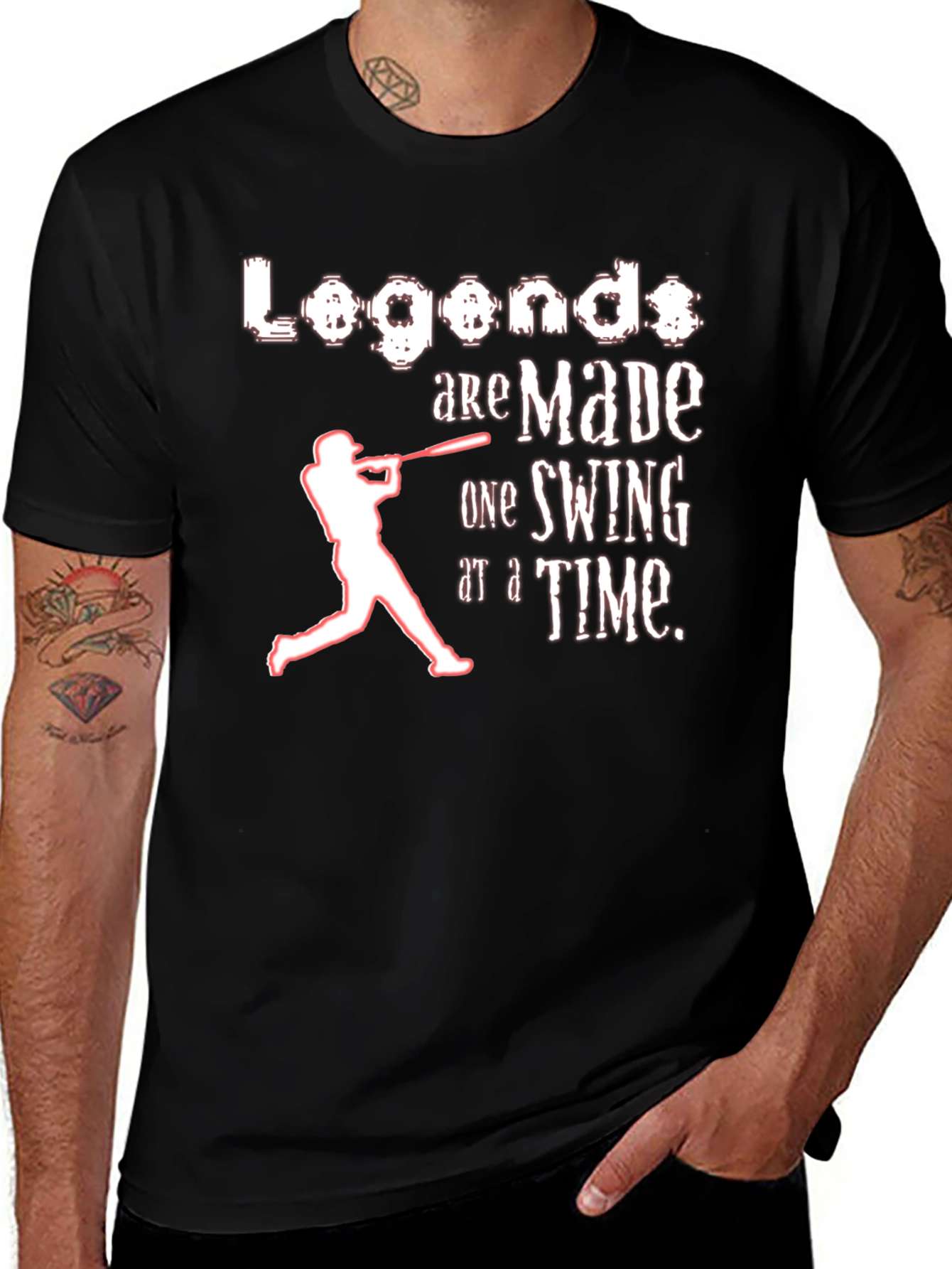 Variant 4 of Legends are Made Baseball T-Shirt