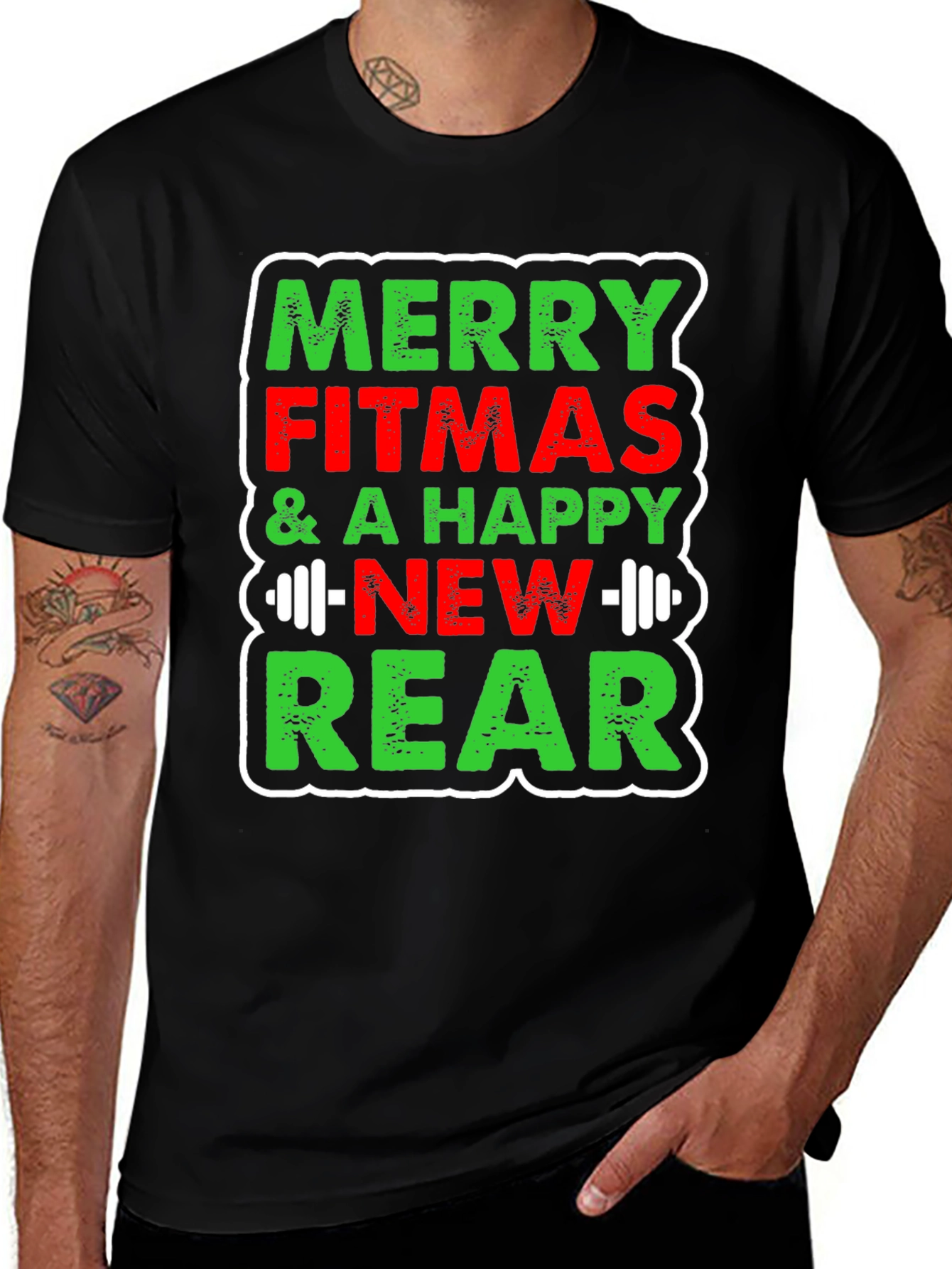 Variant 9 of Merry Fitmas Gym T-Shirt