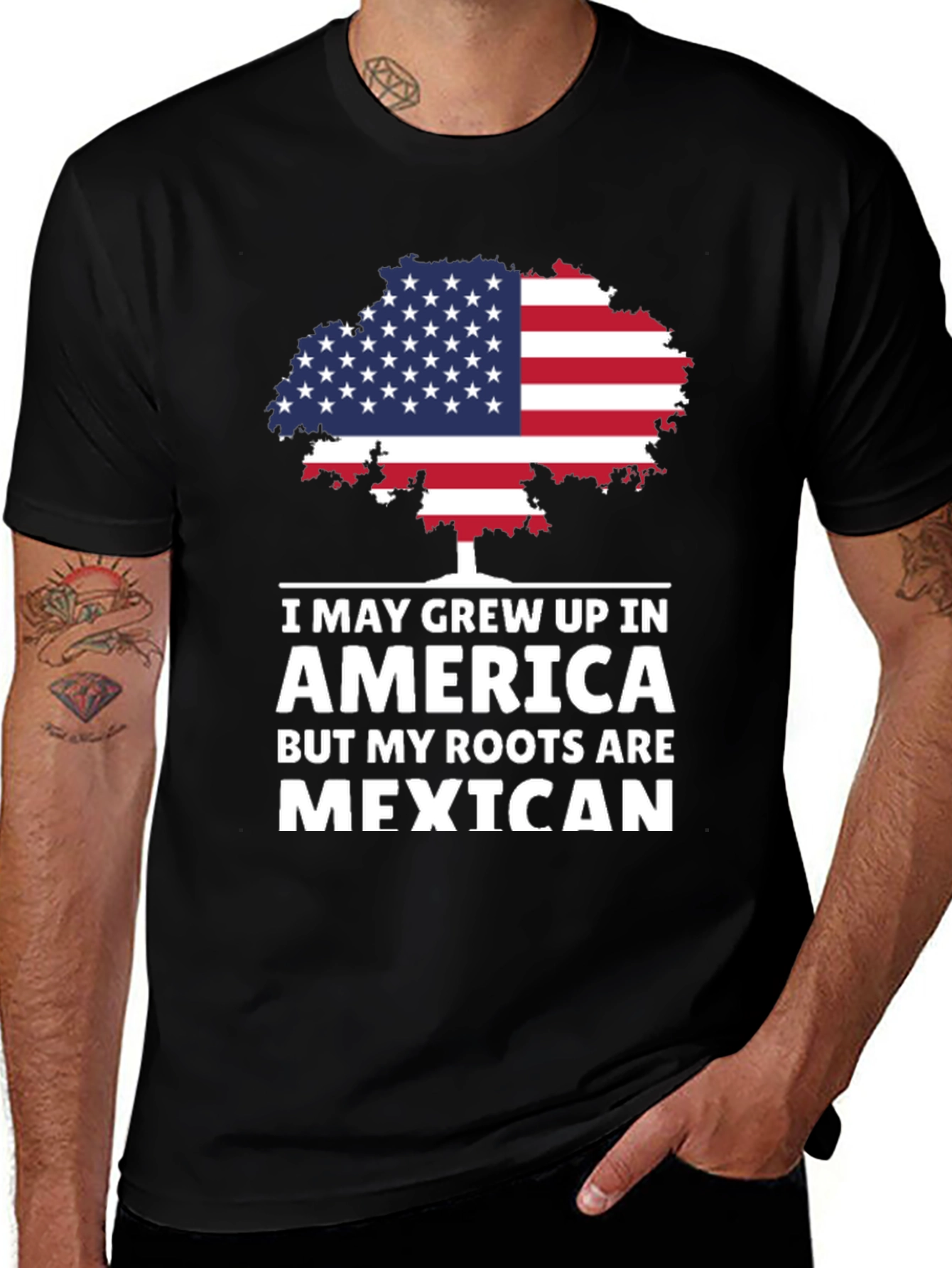 America Grown, Mexican Roots T-Shirt