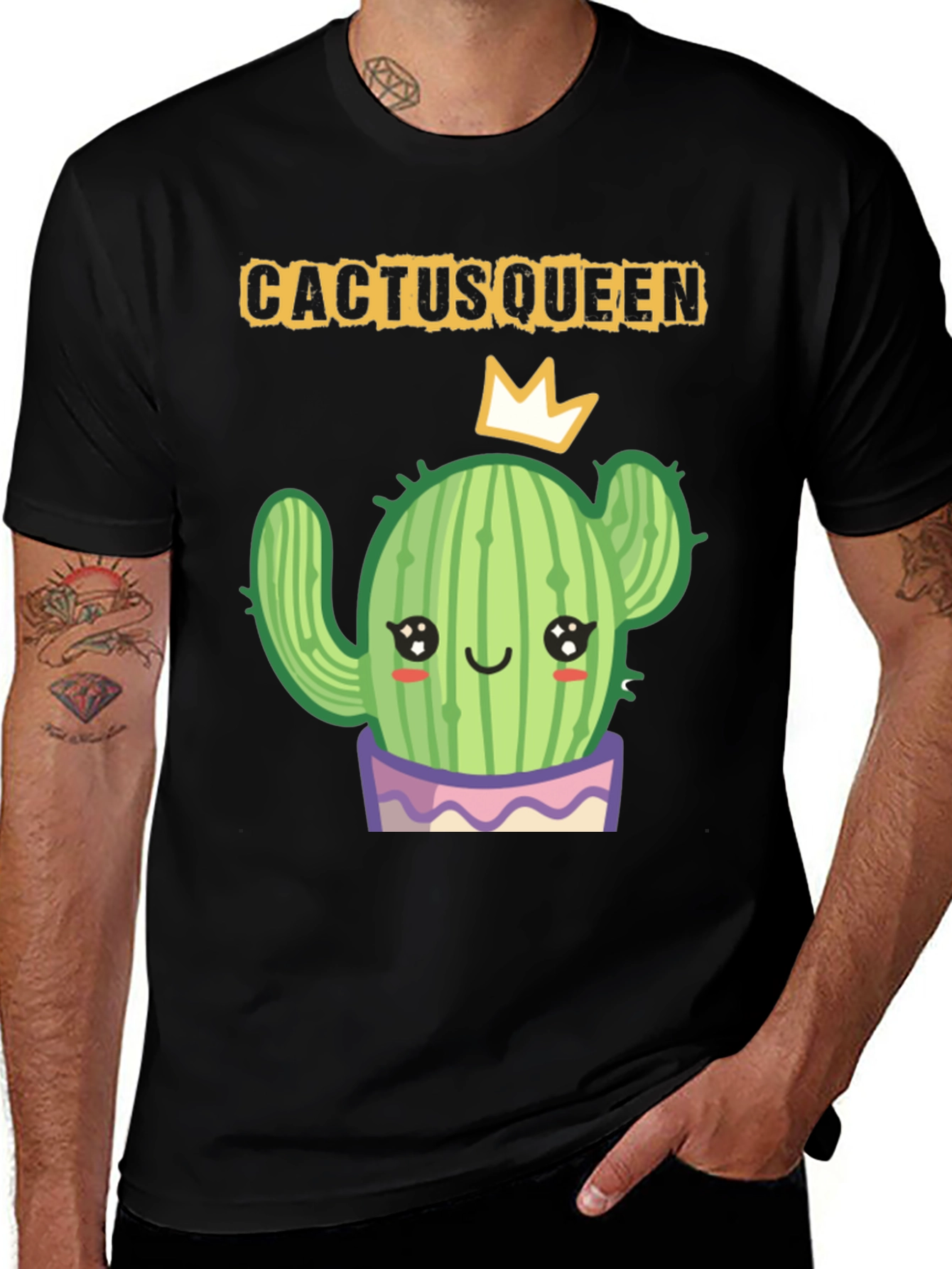 Variant 11 of Cactus Queen T-Shirt - Cute Succulent Graphic Tee