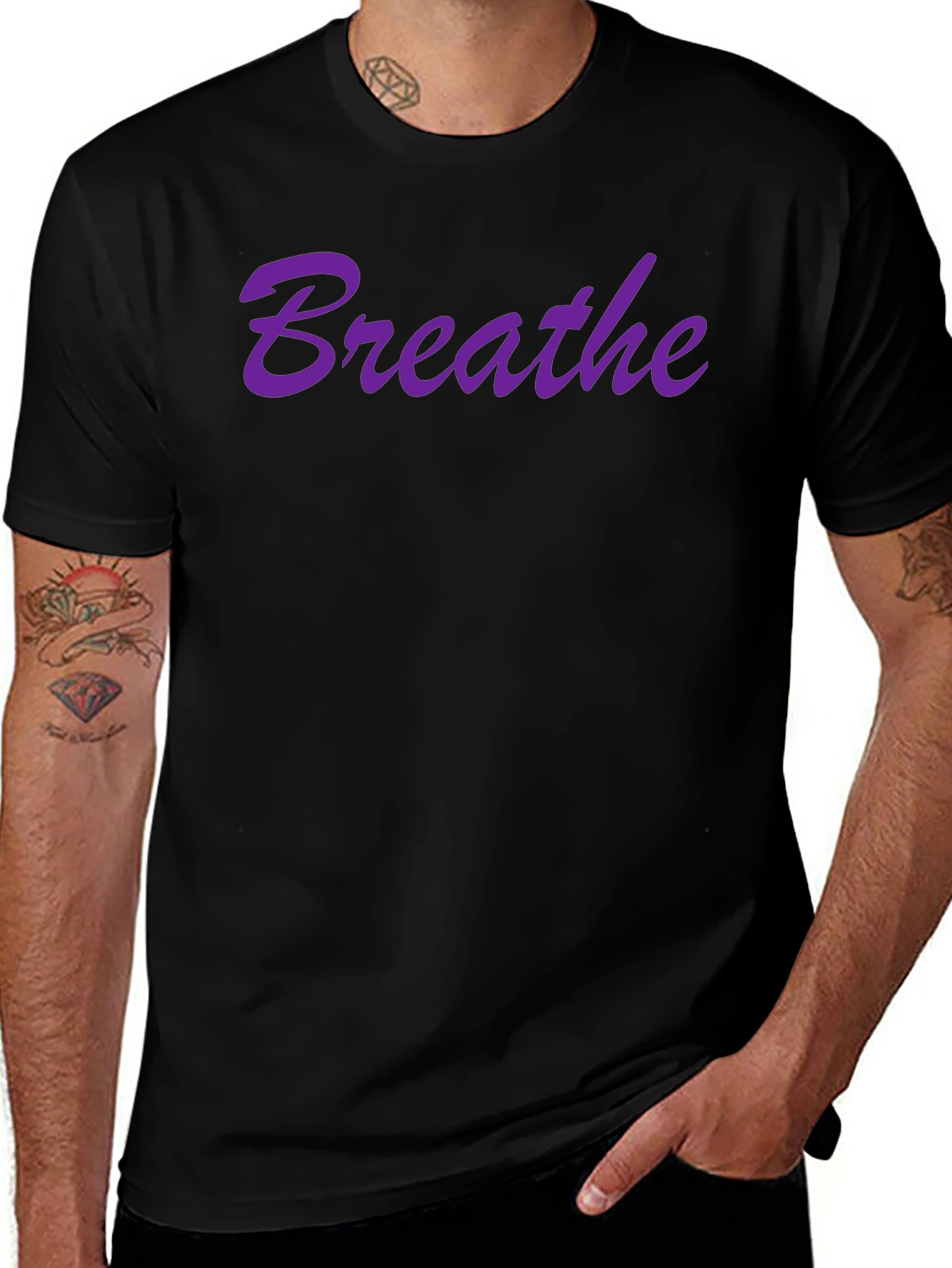 Variant 29 of Breathe Graphic Tee - Black