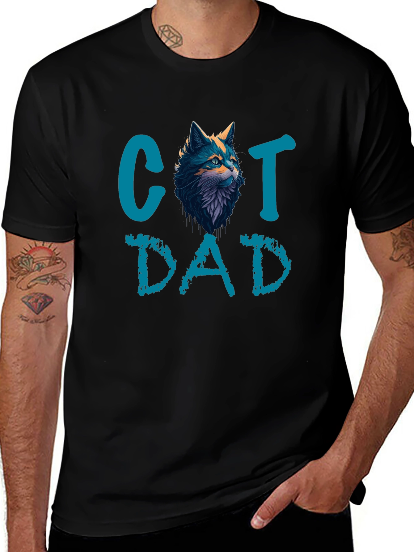 Cat Dad T-Shirt - Perfect for Cat Lovers