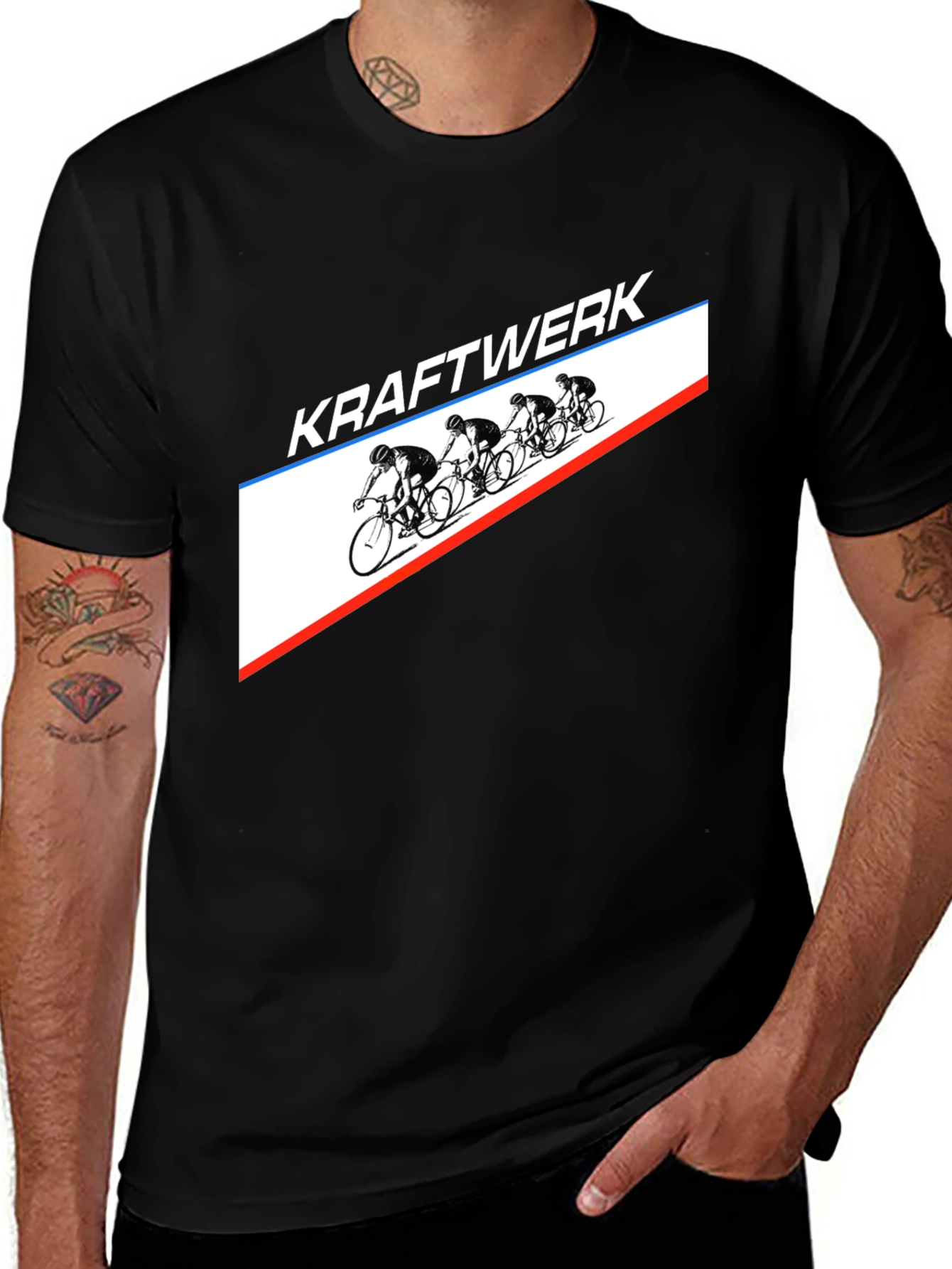 Variant 7 of Kraftwerk Cycling T-Shirt - Retro Band Tee
