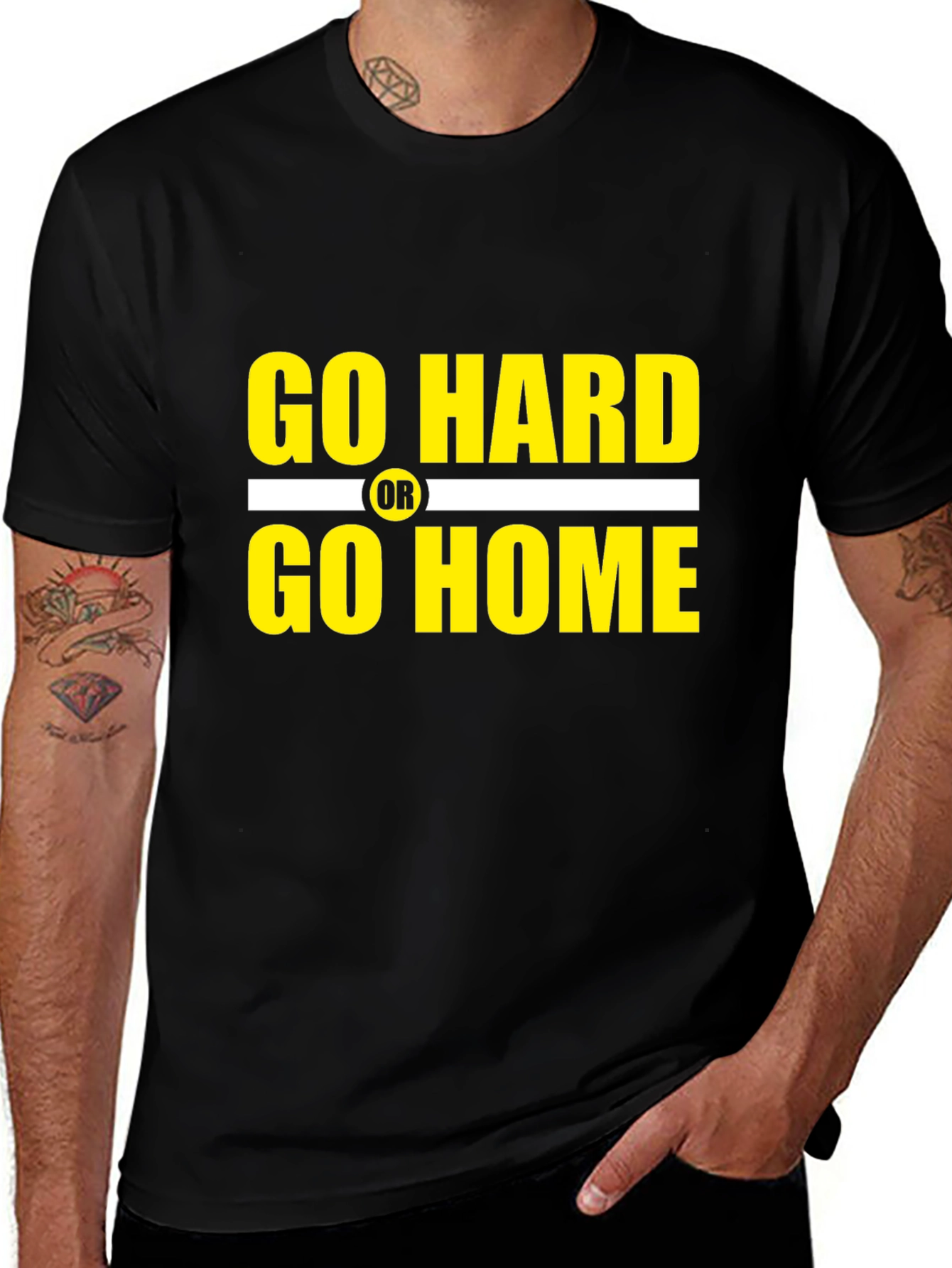 Go Hard or Go Home Graphic T-Shirt