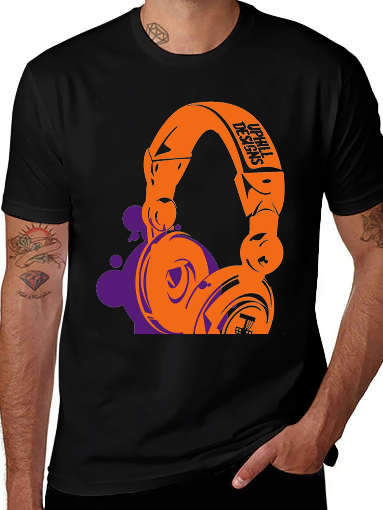 Variant 29 of Stylish Graphic T-Shirt with Headphone Design