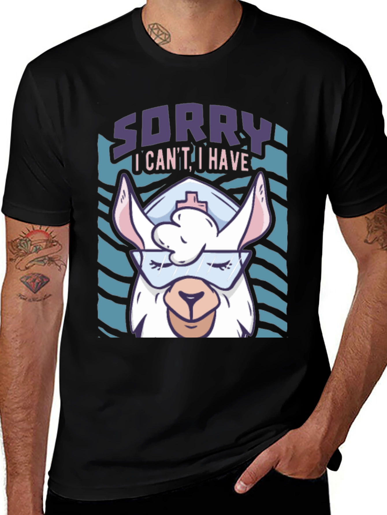 Variant 20 of Sorry I Can't I Have Llamaste T-Shirt